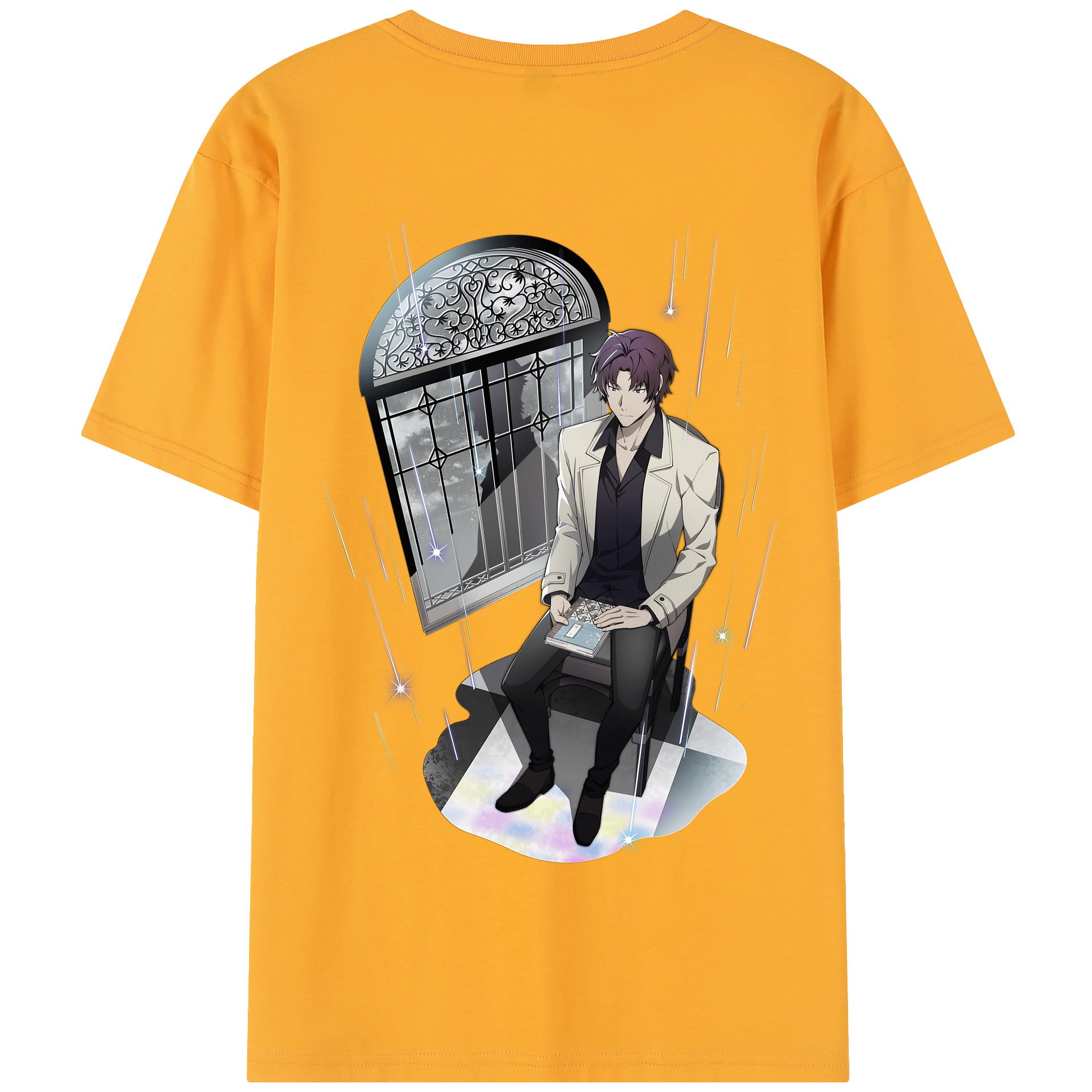 （画像用） 文豪ストレイドッグス Bungo Stray Dogs 綿100％半袖Tシャツ（背面プリント）