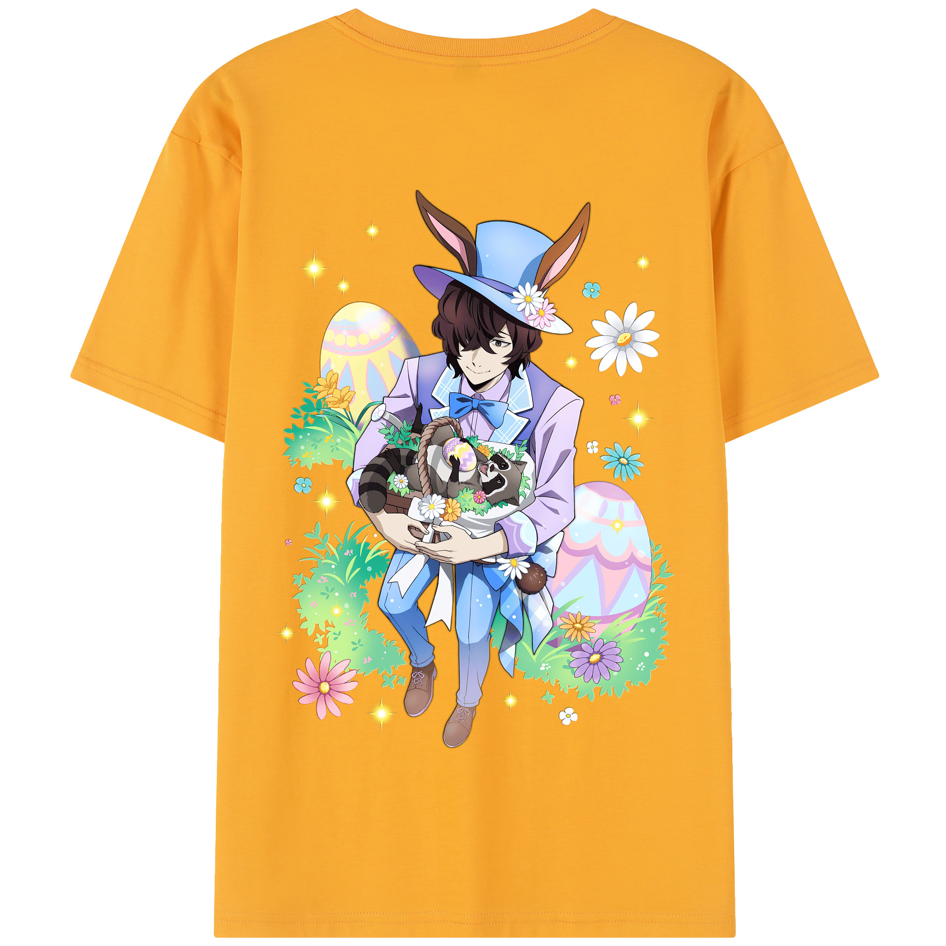 （画像用） 文豪ストレイドッグス Bungo Stray Dogs 綿100％半袖Tシャツ（背面プリント）