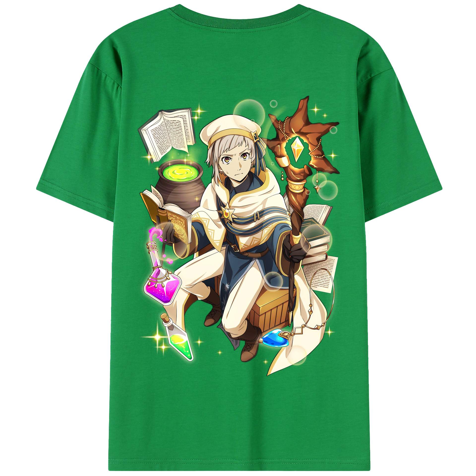 （画像用） 文豪ストレイドッグス Bungo Stray Dogs 綿100％半袖Tシャツ（背面プリント）