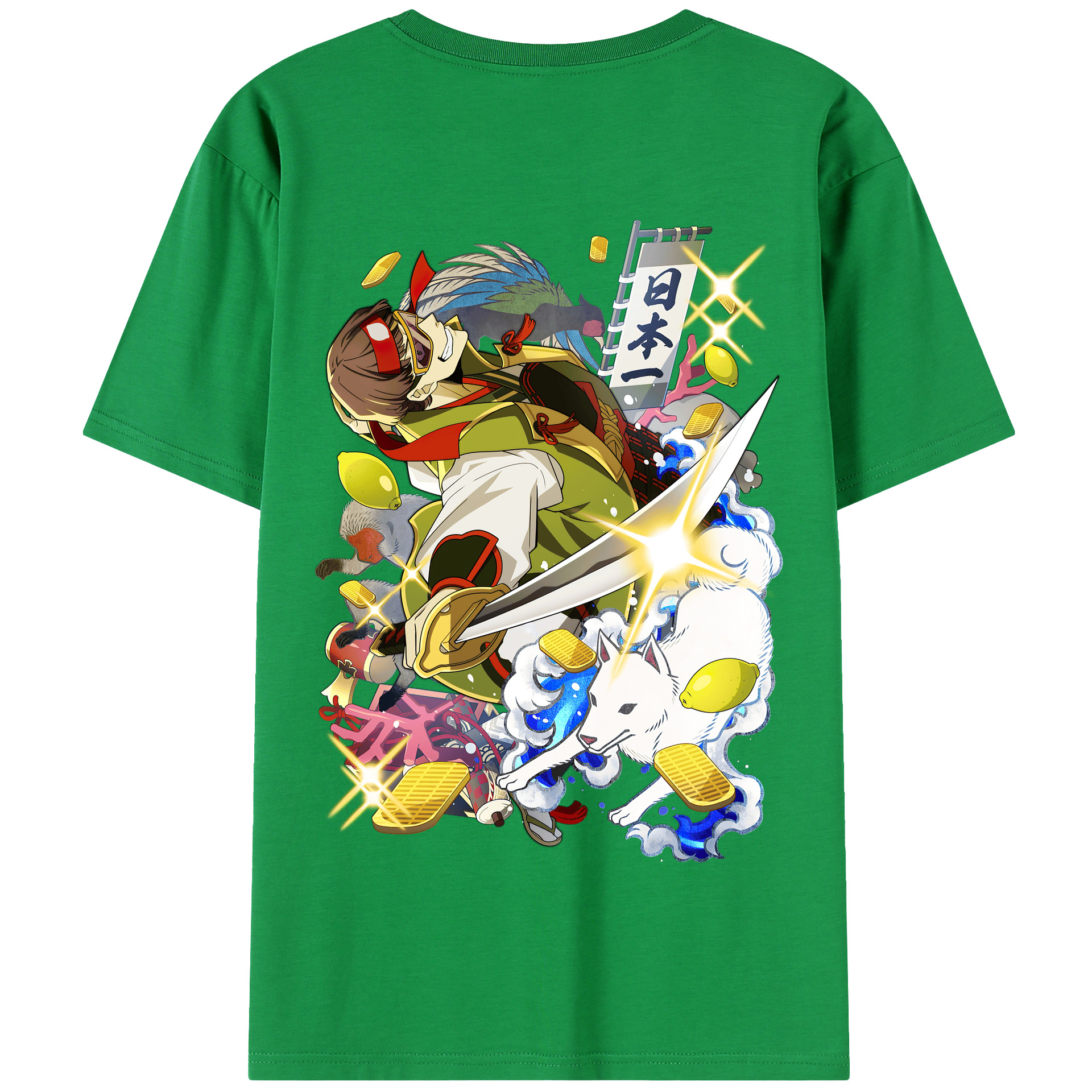（画像用） 文豪ストレイドッグス Bungo Stray Dogs 綿100％半袖Tシャツ（背面プリント）