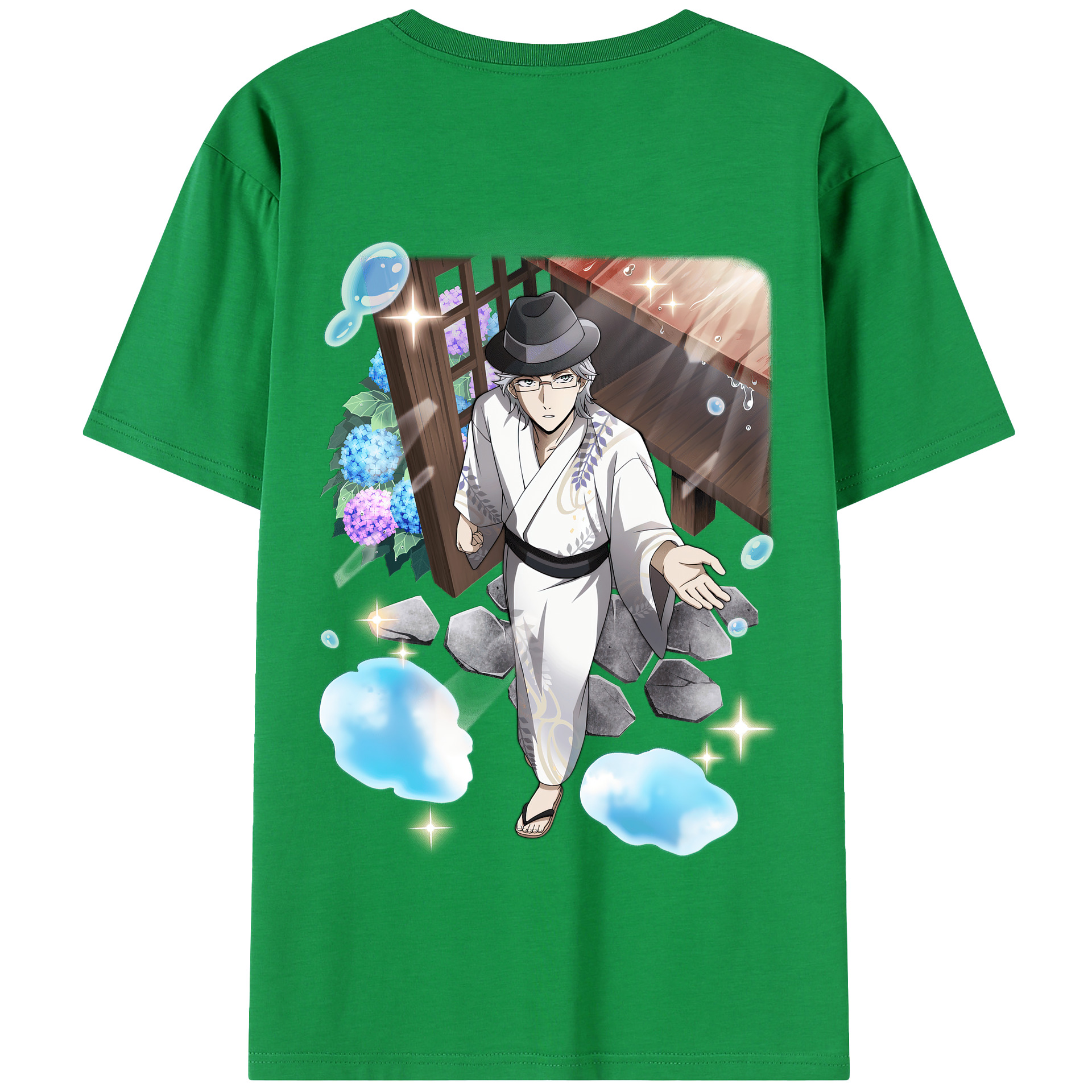 （画像用） 文豪ストレイドッグス Bungo Stray Dogs 綿100％半袖Tシャツ（背面プリント）