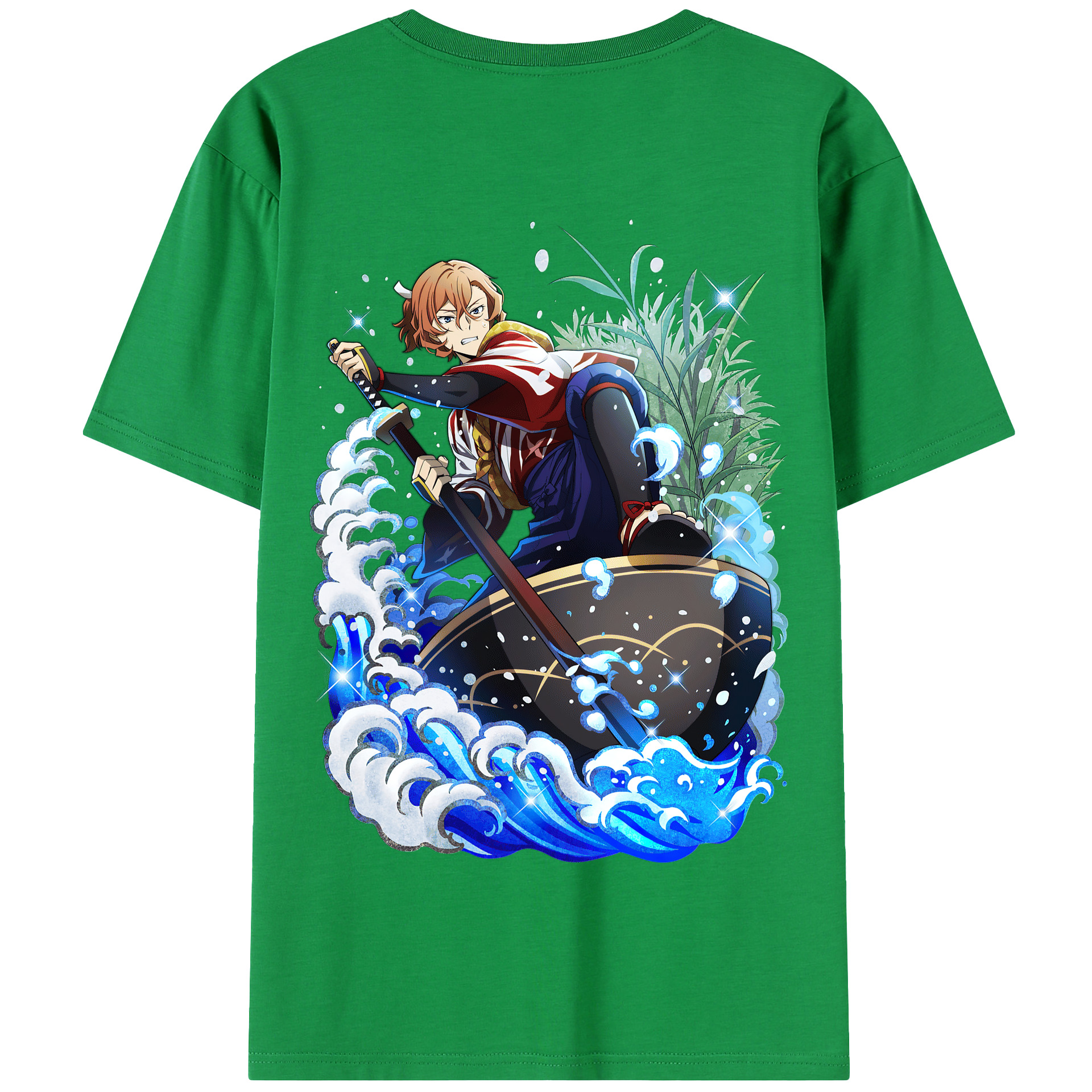 （画像用） 文豪ストレイドッグス Bungo Stray Dogs 綿100％半袖Tシャツ（背面プリント）