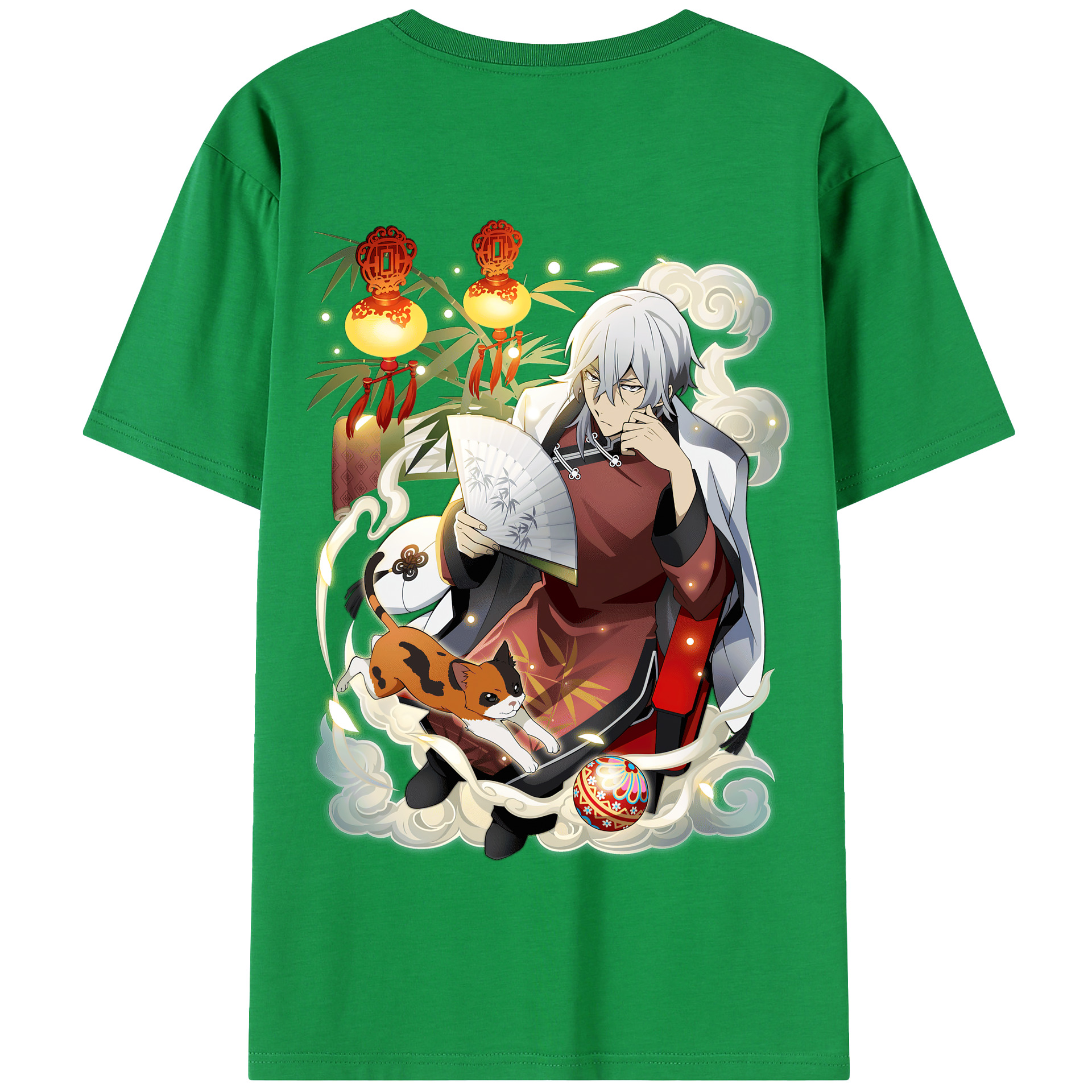 （画像用） 文豪ストレイドッグス Bungo Stray Dogs 綿100％半袖Tシャツ（背面プリント）
