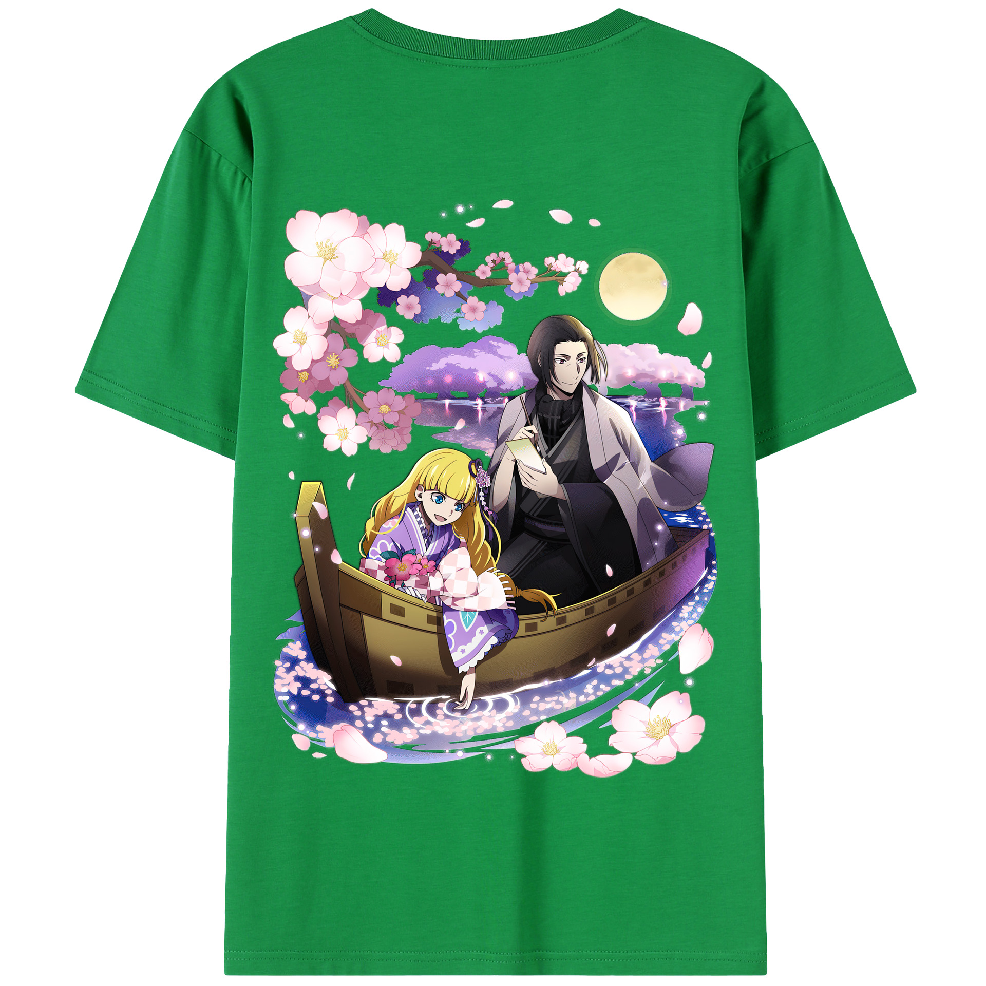 （画像用） 文豪ストレイドッグス Bungo Stray Dogs 綿100％半袖Tシャツ（背面プリント）