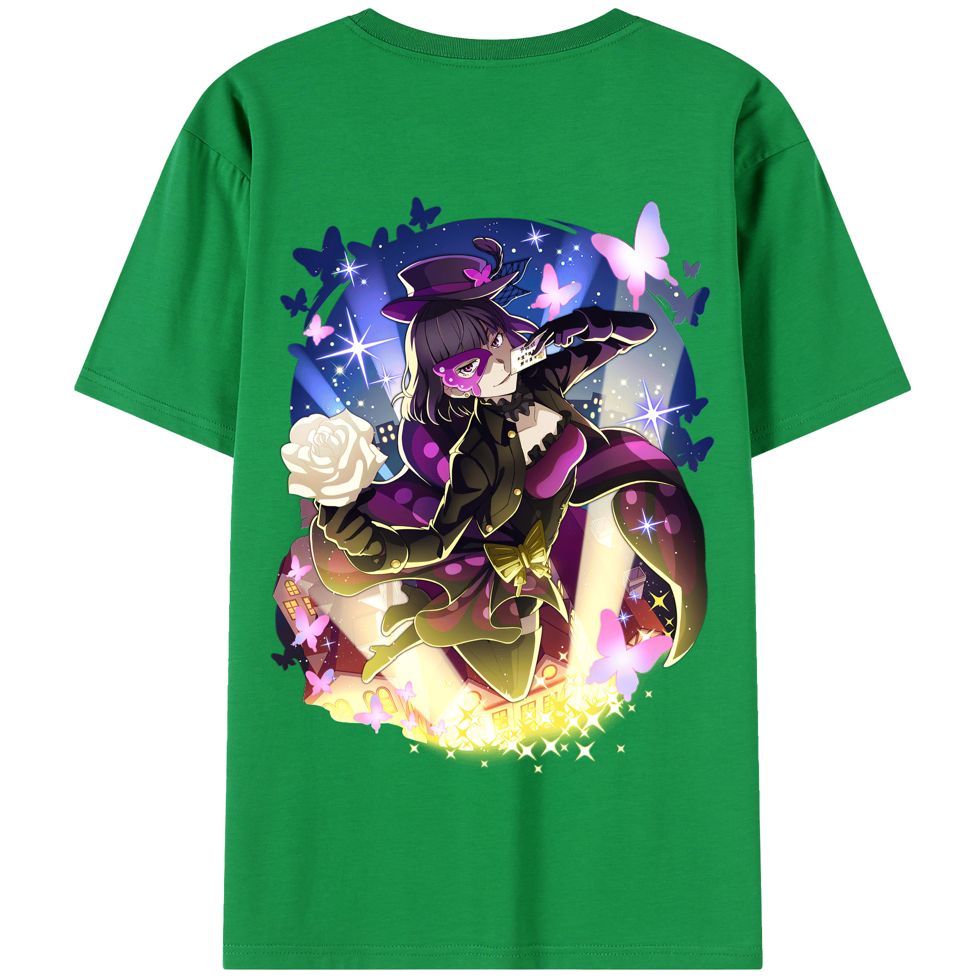 （画像用） 文豪ストレイドッグス Bungo Stray Dogs 綿100％半袖Tシャツ（背面プリント）
