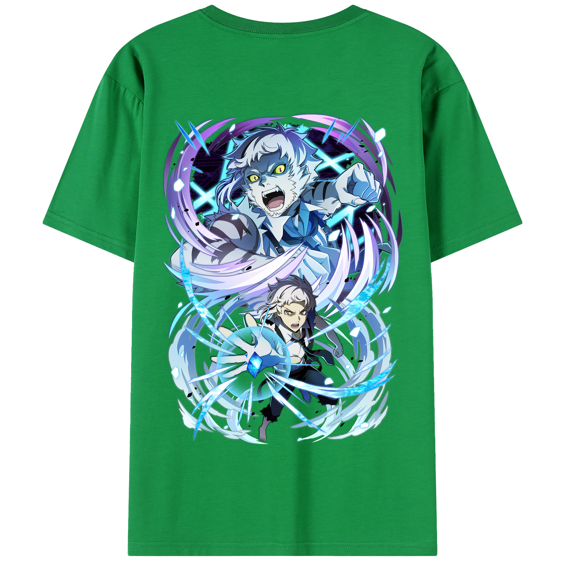 （画像用） 文豪ストレイドッグス Bungo Stray Dogs 綿100％半袖Tシャツ（背面プリント）