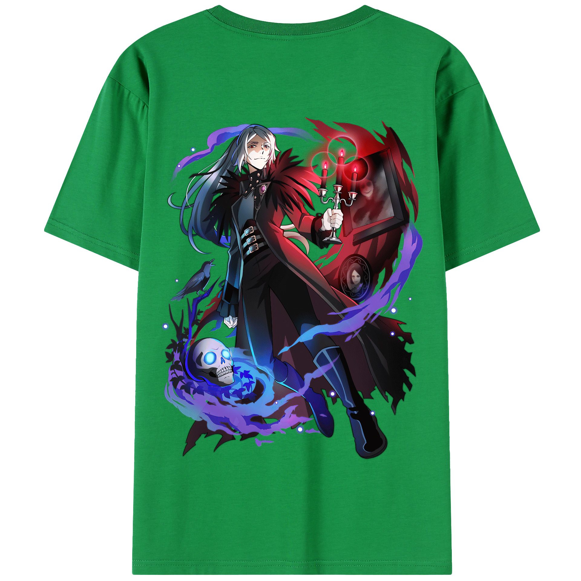 （画像用） 文豪ストレイドッグス Bungo Stray Dogs 綿100％半袖Tシャツ（背面プリント）