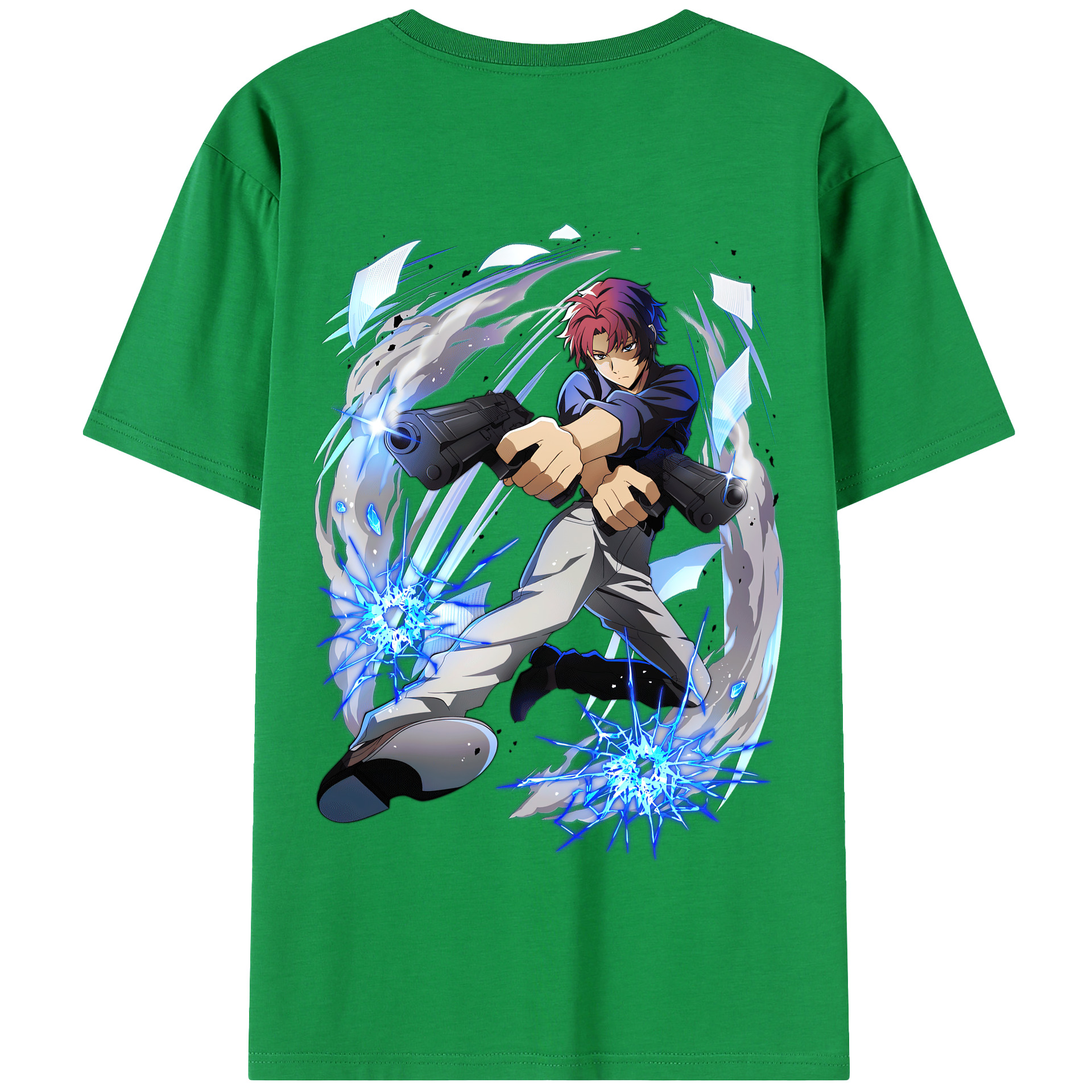 （画像用） 文豪ストレイドッグス Bungo Stray Dogs 綿100％半袖Tシャツ（背面プリント）