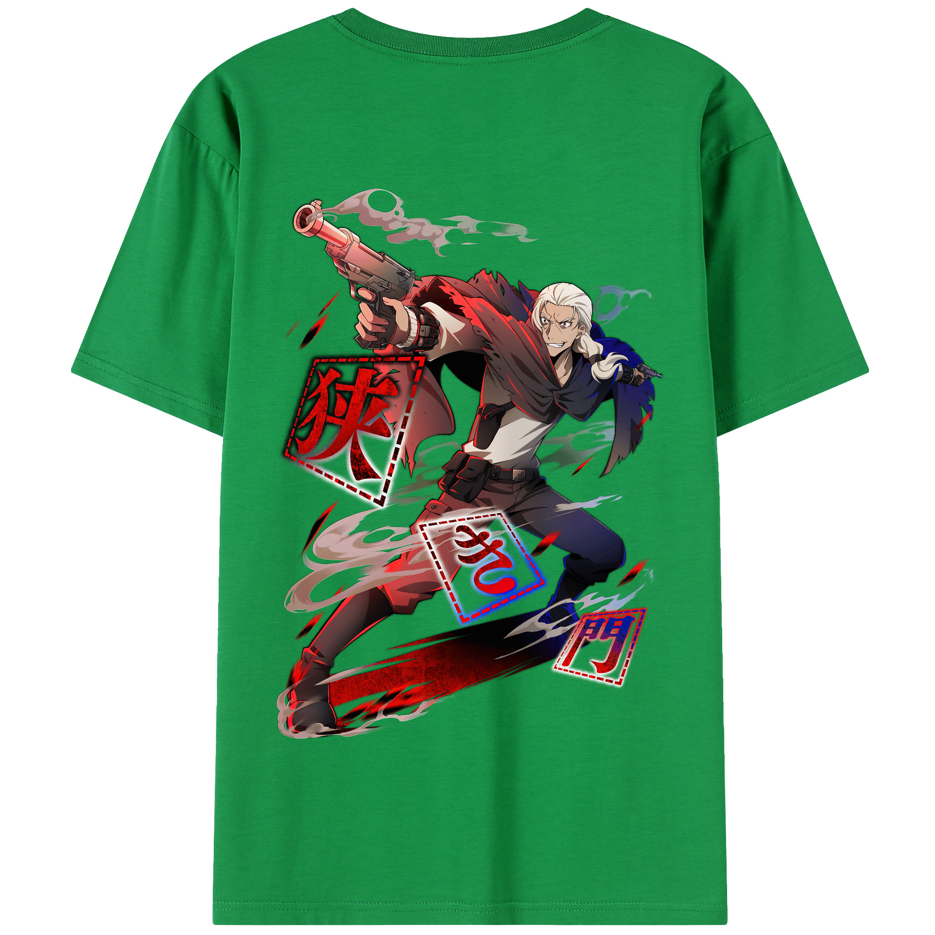 （画像用） 文豪ストレイドッグス Bungo Stray Dogs 綿100％半袖Tシャツ（背面プリント）