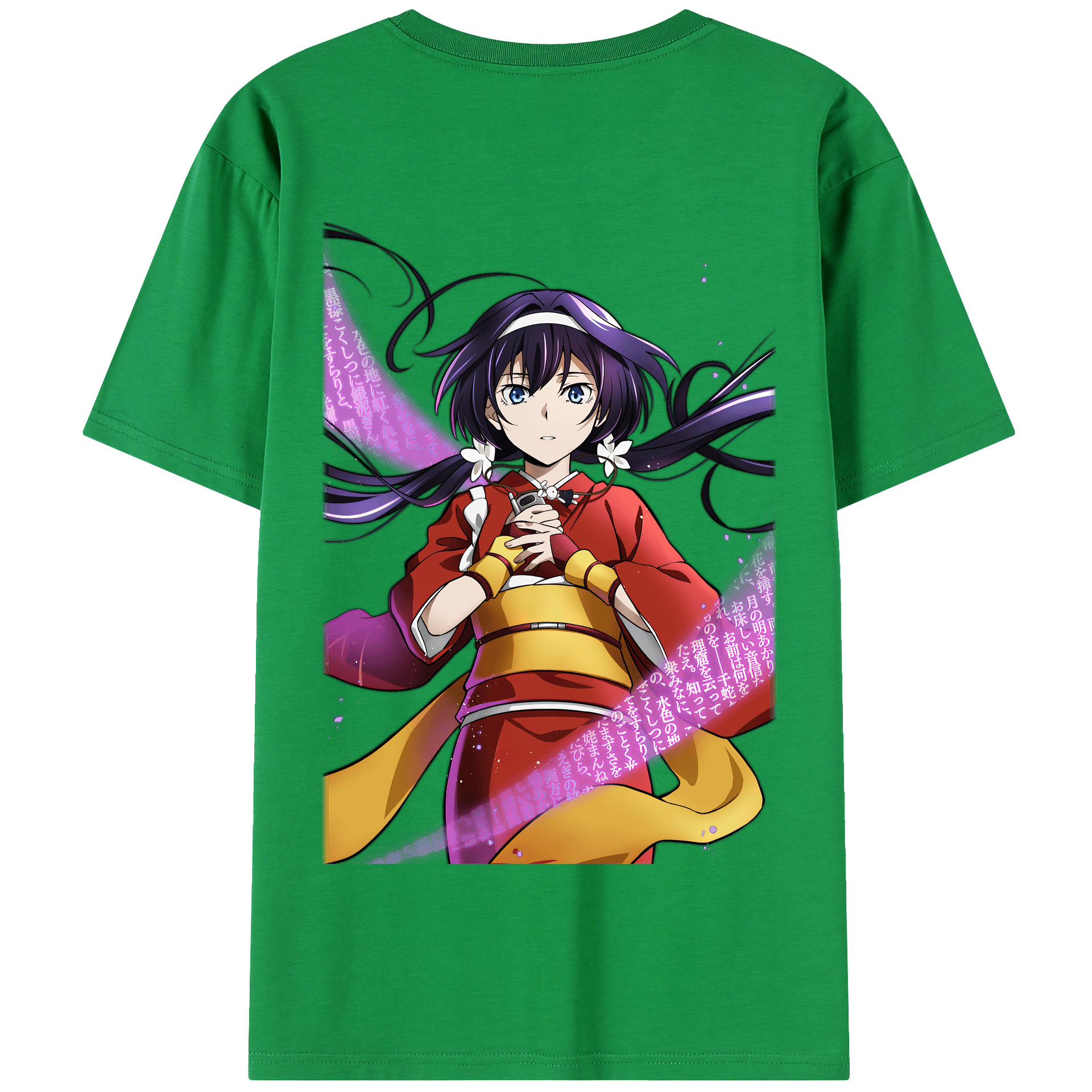 （画像用） 文豪ストレイドッグス Bungo Stray Dogs 綿100％半袖Tシャツ（背面プリント）