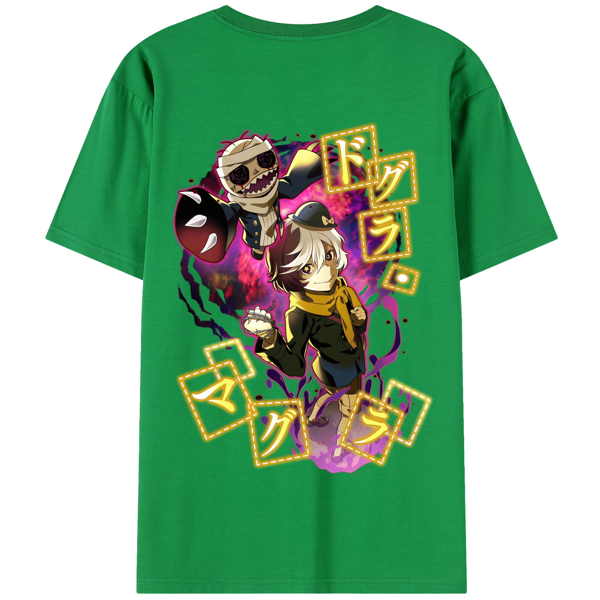 （画像用） 文豪ストレイドッグス Bungo Stray Dogs 綿100％半袖Tシャツ（背面プリント）