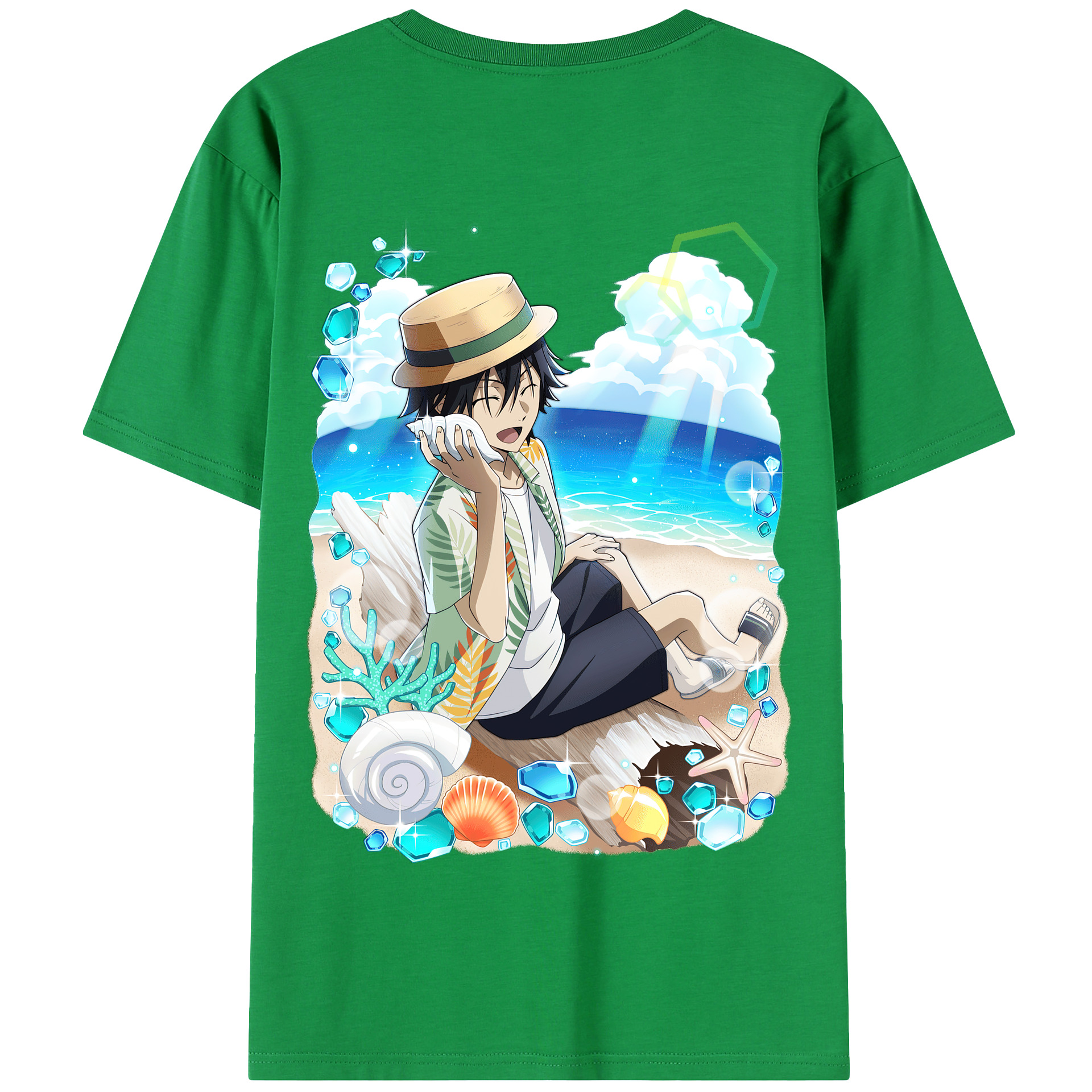 （画像用） 文豪ストレイドッグス Bungo Stray Dogs 綿100％半袖Tシャツ（背面プリント）