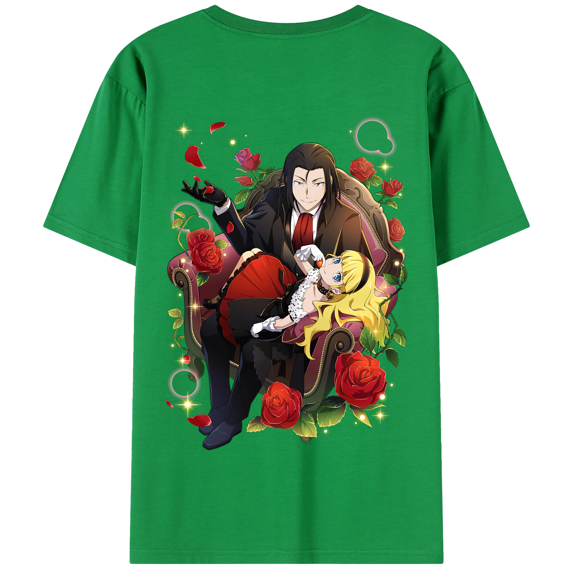 （画像用） 文豪ストレイドッグス Bungo Stray Dogs 綿100％半袖Tシャツ（背面プリント）