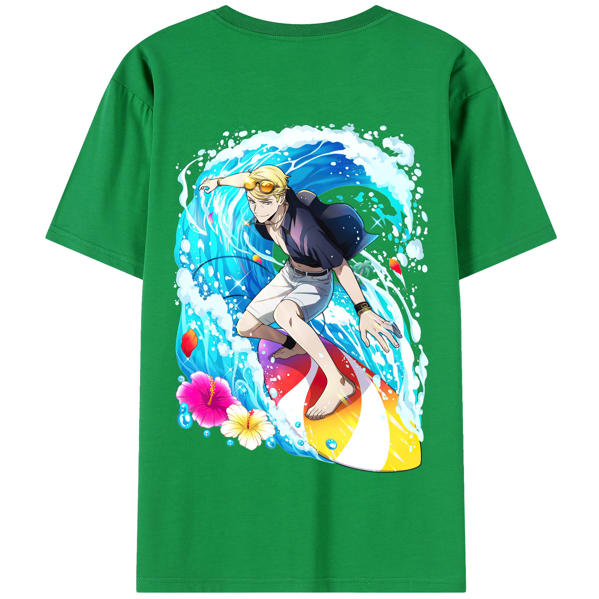 （画像用） 文豪ストレイドッグス Bungo Stray Dogs 綿100％半袖Tシャツ（背面プリント）