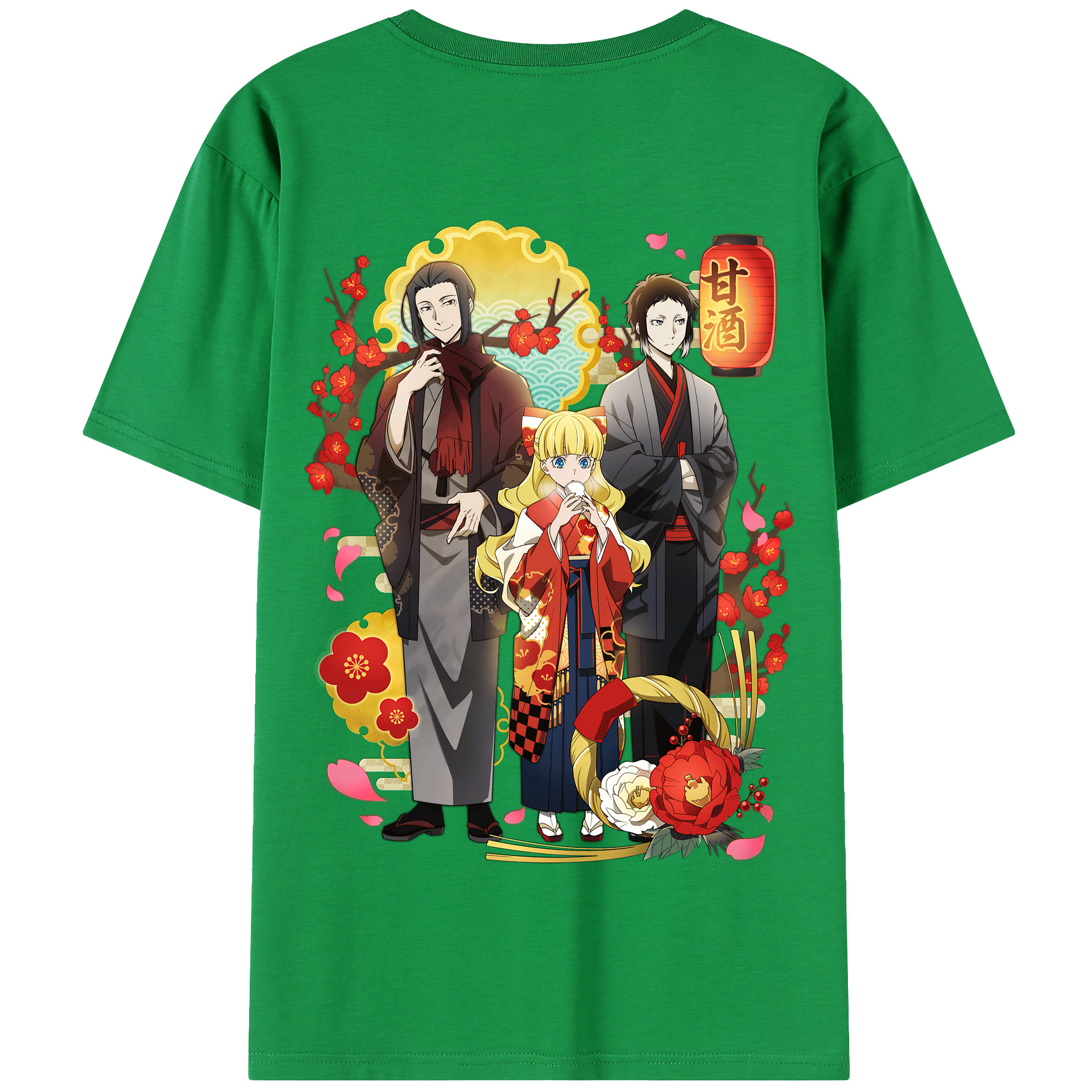 （画像用） 文豪ストレイドッグス Bungo Stray Dogs 綿100％半袖Tシャツ（背面プリント）