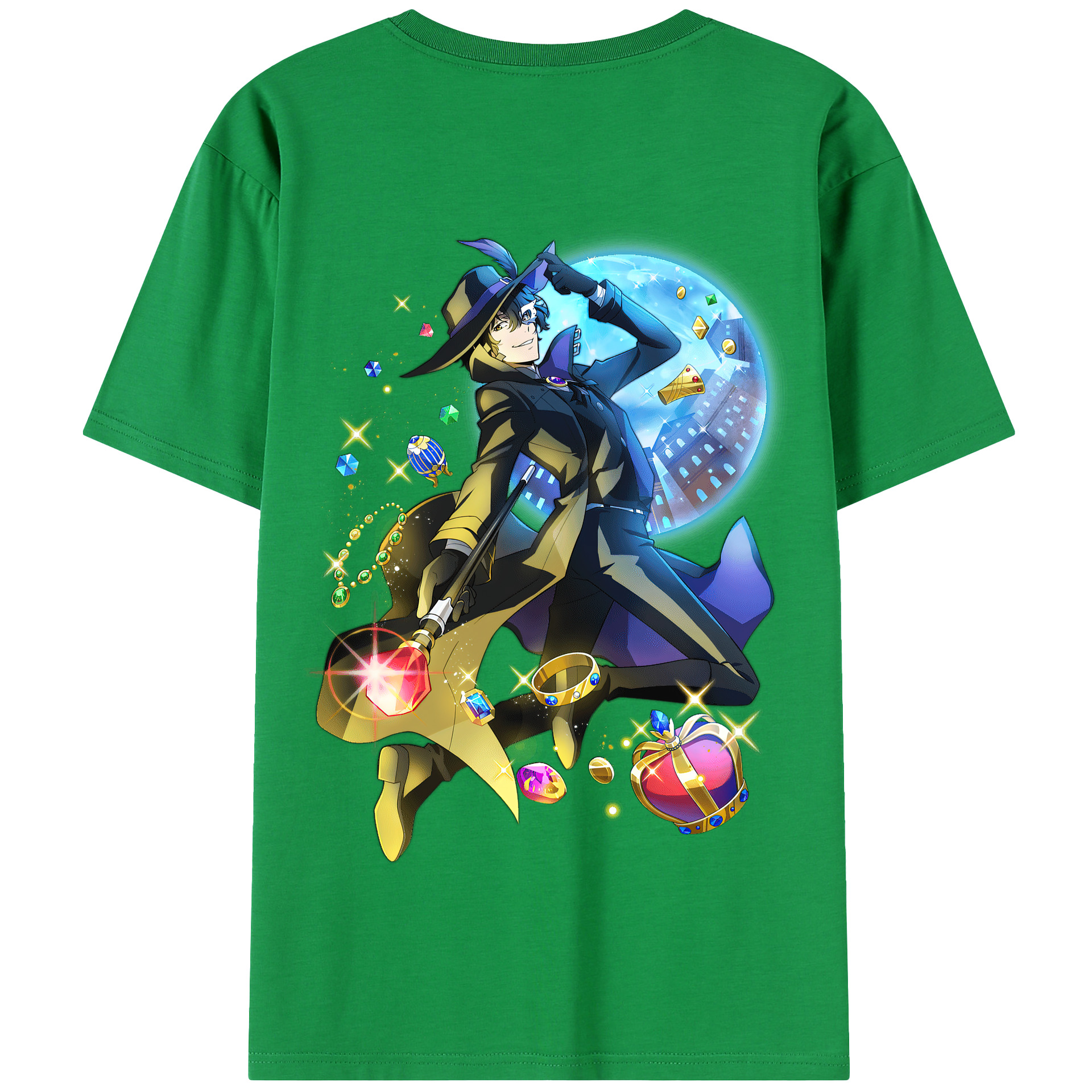 （画像用） 文豪ストレイドッグス Bungo Stray Dogs 綿100％半袖Tシャツ（背面プリント）