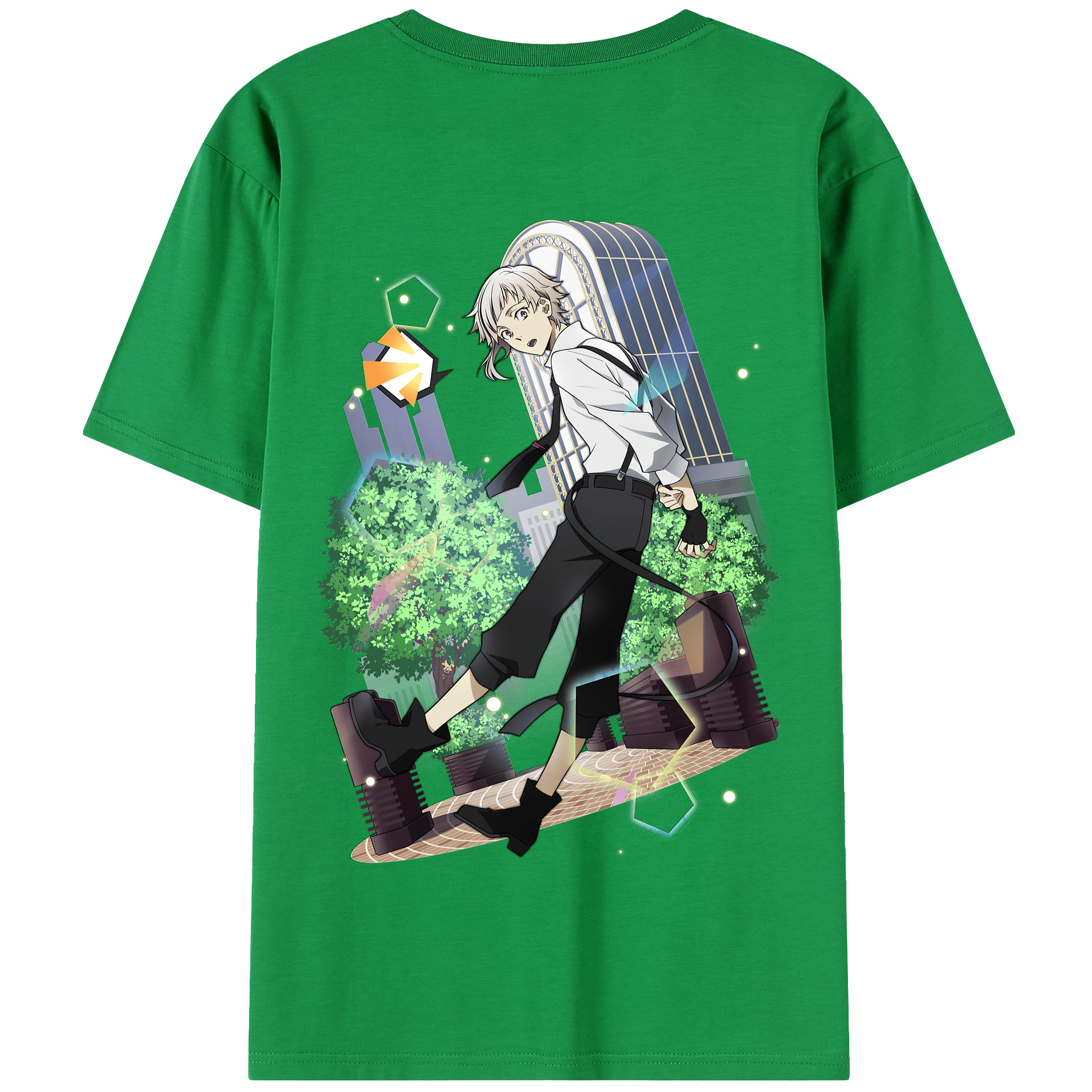（画像用） 文豪ストレイドッグス Bungo Stray Dogs 綿100％半袖Tシャツ（背面プリント）