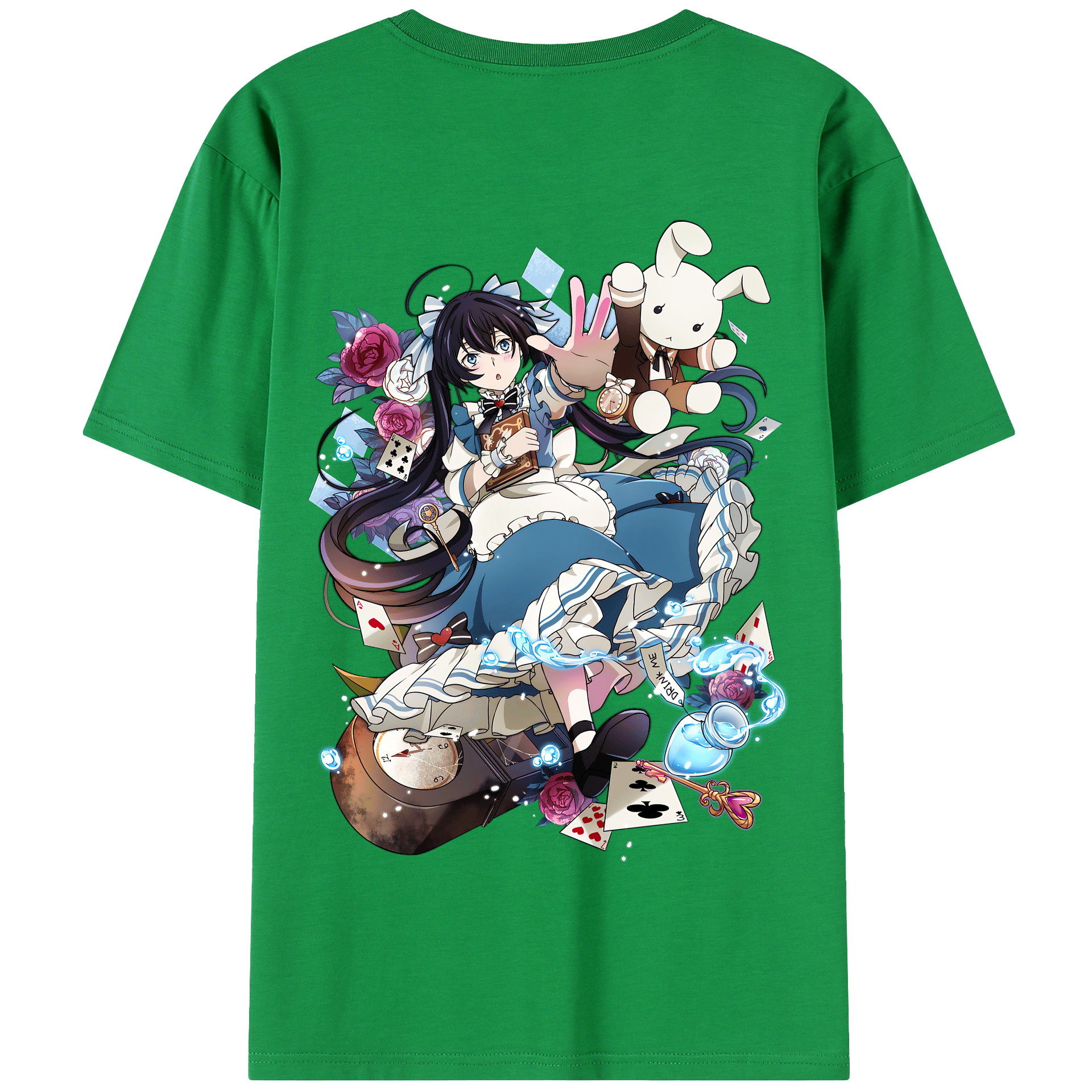 （画像用） 文豪ストレイドッグス Bungo Stray Dogs 綿100％半袖Tシャツ（背面プリント）