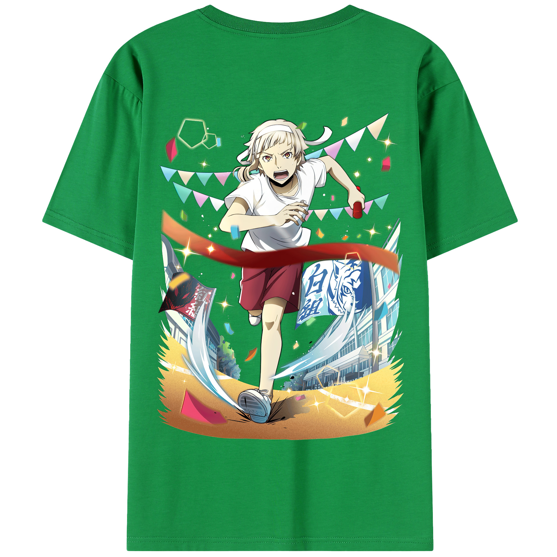 （画像用） 文豪ストレイドッグス Bungo Stray Dogs 綿100％半袖Tシャツ（背面プリント）
