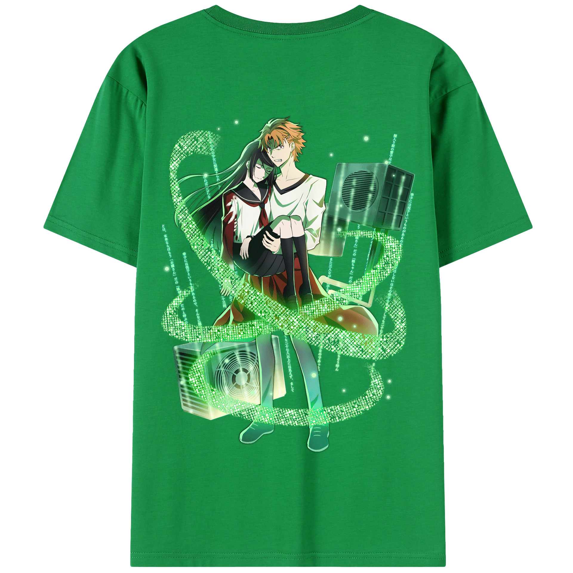 （画像用） 文豪ストレイドッグス Bungo Stray Dogs 綿100％半袖Tシャツ（背面プリント）