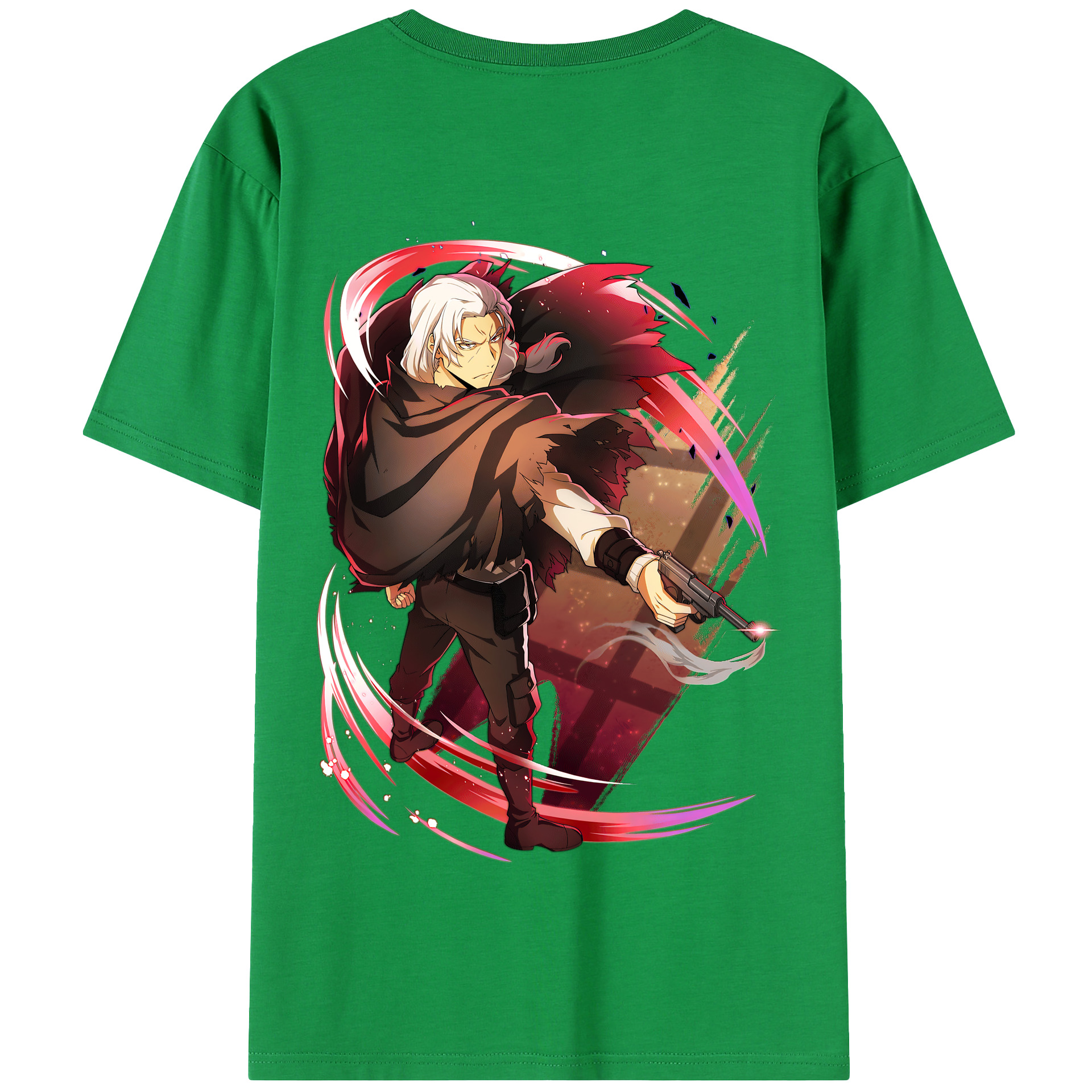 （画像用） 文豪ストレイドッグス Bungo Stray Dogs 綿100％半袖Tシャツ（背面プリント）
