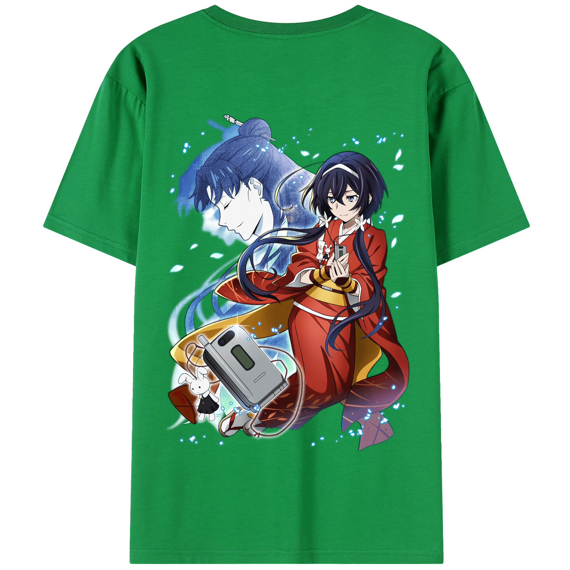 （画像用） 文豪ストレイドッグス Bungo Stray Dogs 綿100％半袖Tシャツ（背面プリント）