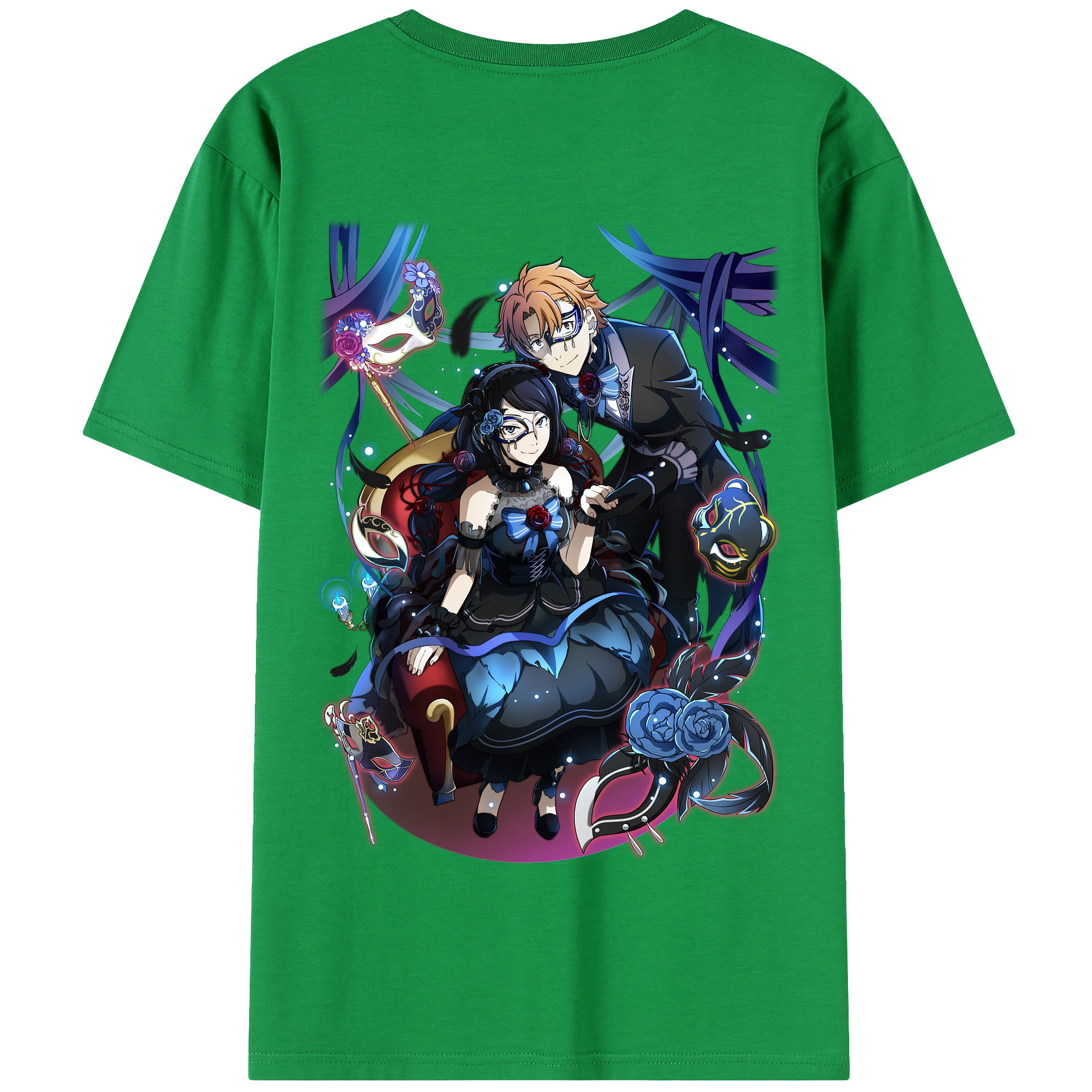 （画像用） 文豪ストレイドッグス Bungo Stray Dogs 綿100％半袖Tシャツ（背面プリント）