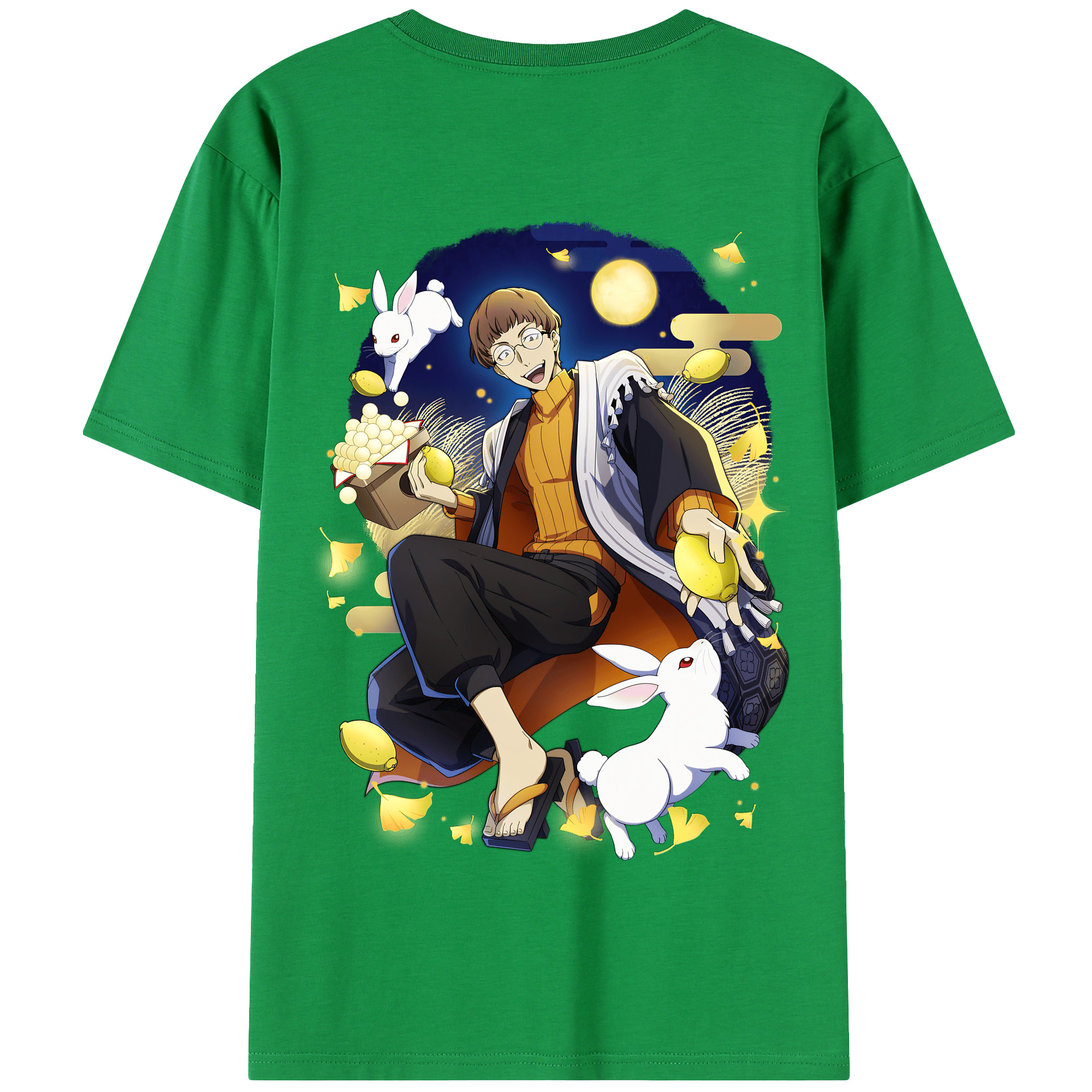 （画像用） 文豪ストレイドッグス Bungo Stray Dogs 綿100％半袖Tシャツ（背面プリント）