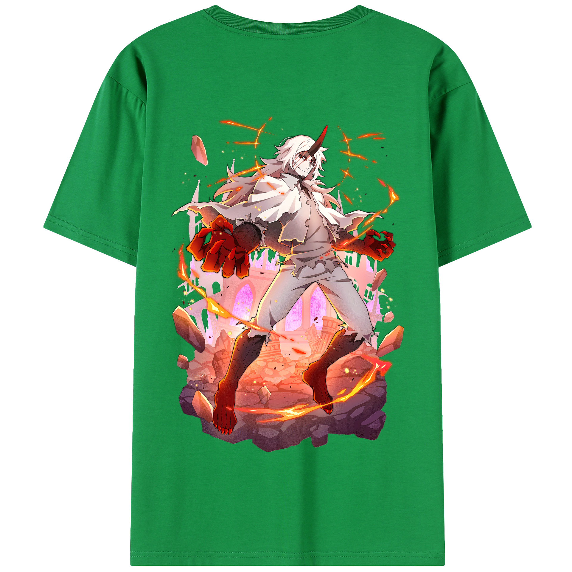 （画像用） 文豪ストレイドッグス Bungo Stray Dogs 綿100％半袖Tシャツ（背面プリント）