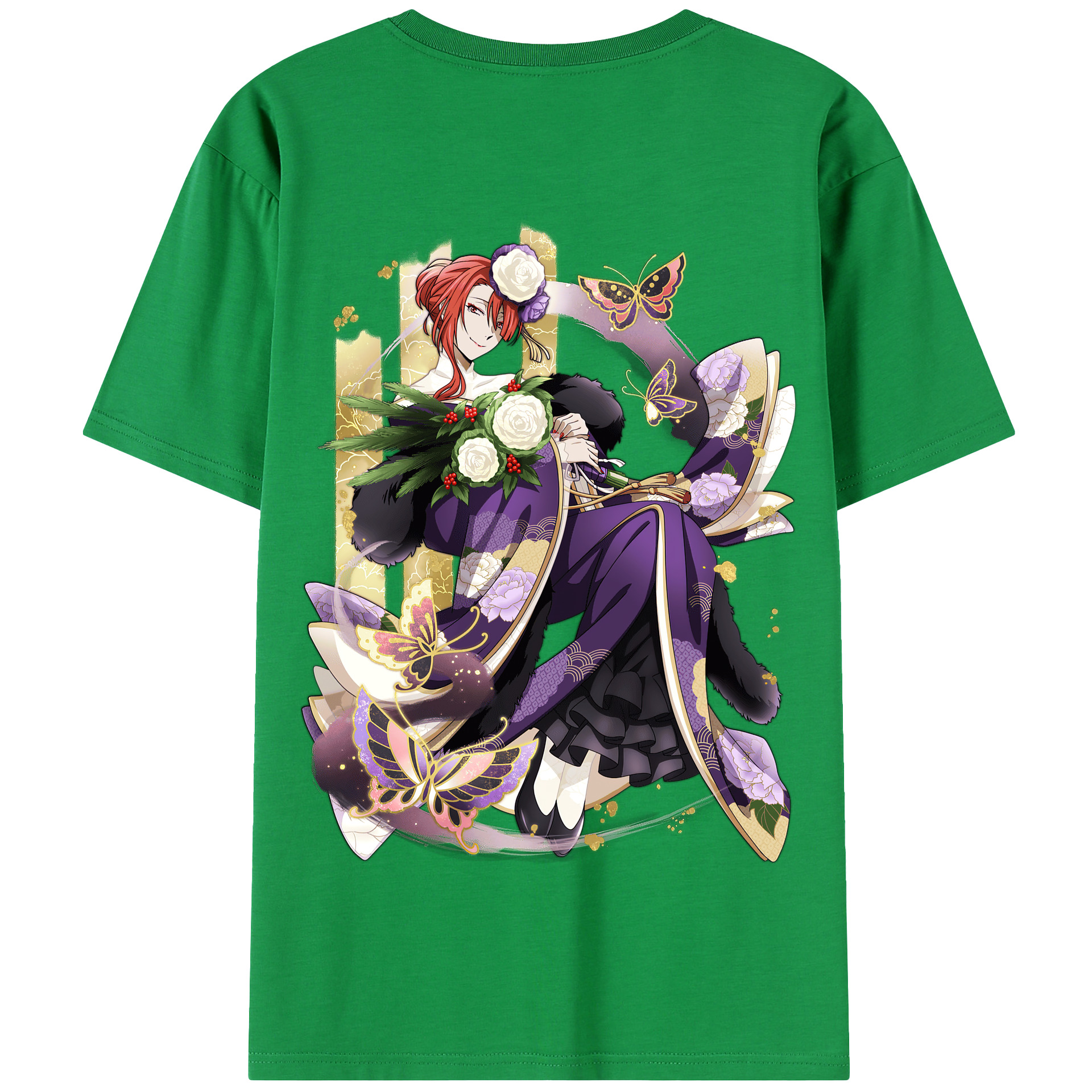 （画像用） 文豪ストレイドッグス Bungo Stray Dogs 綿100％半袖Tシャツ（背面プリント）
