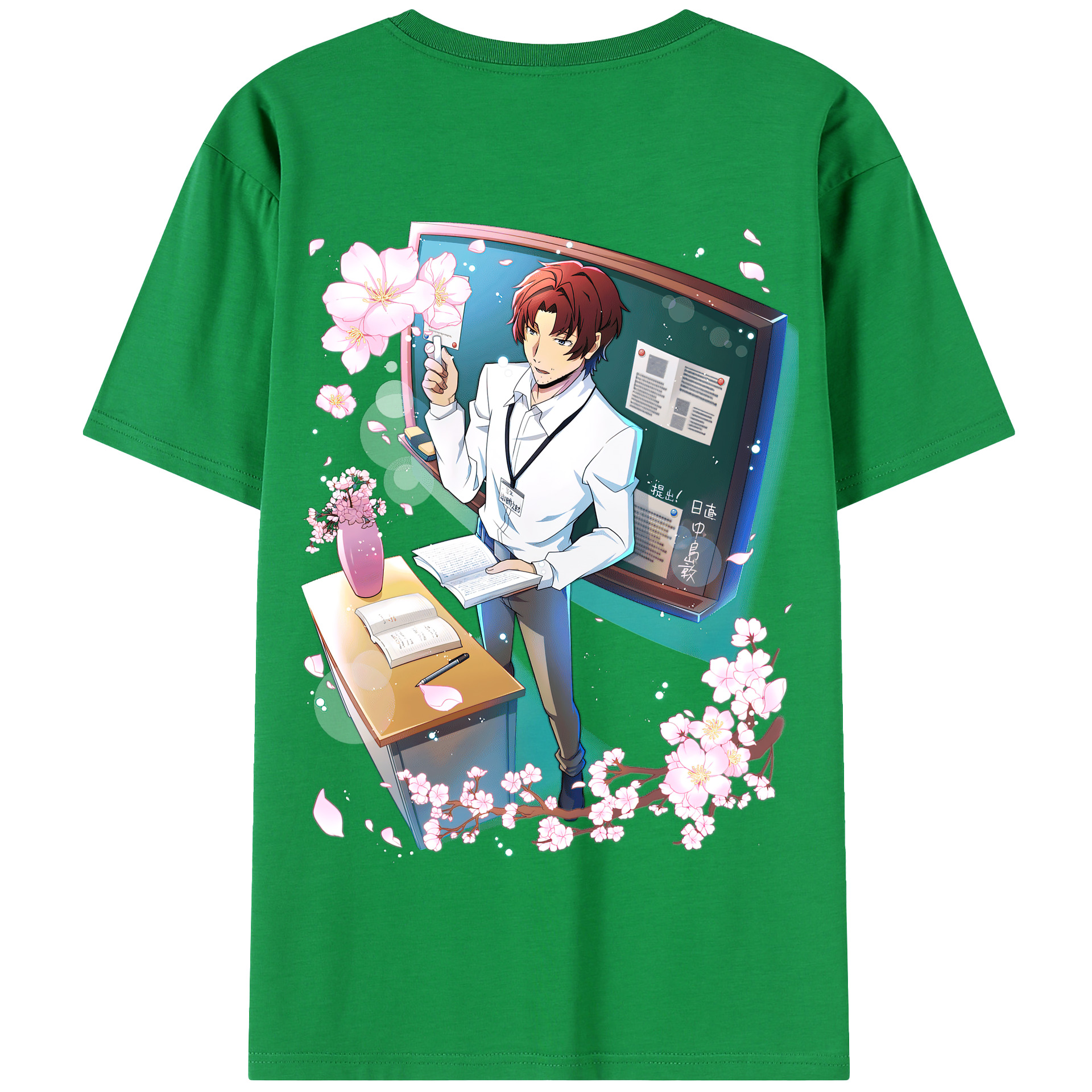 （画像用） 文豪ストレイドッグス Bungo Stray Dogs 綿100％半袖Tシャツ（背面プリント）