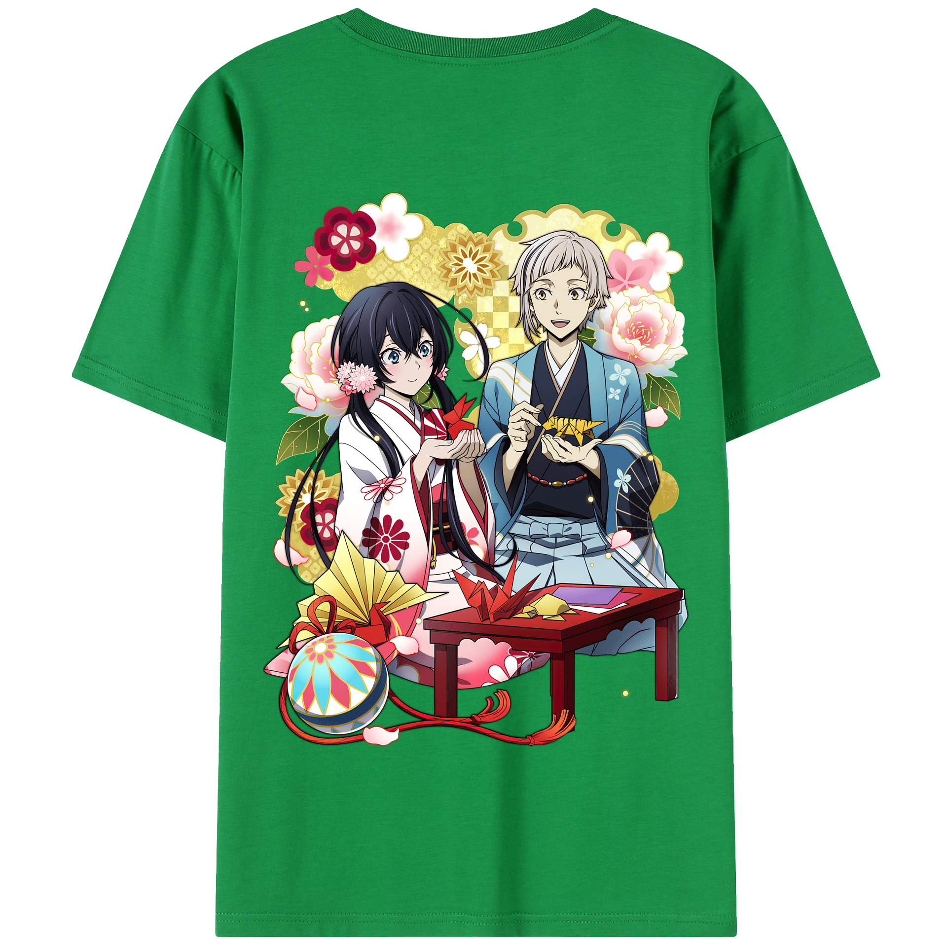 （画像用） 文豪ストレイドッグス Bungo Stray Dogs 綿100％半袖Tシャツ（背面プリント）