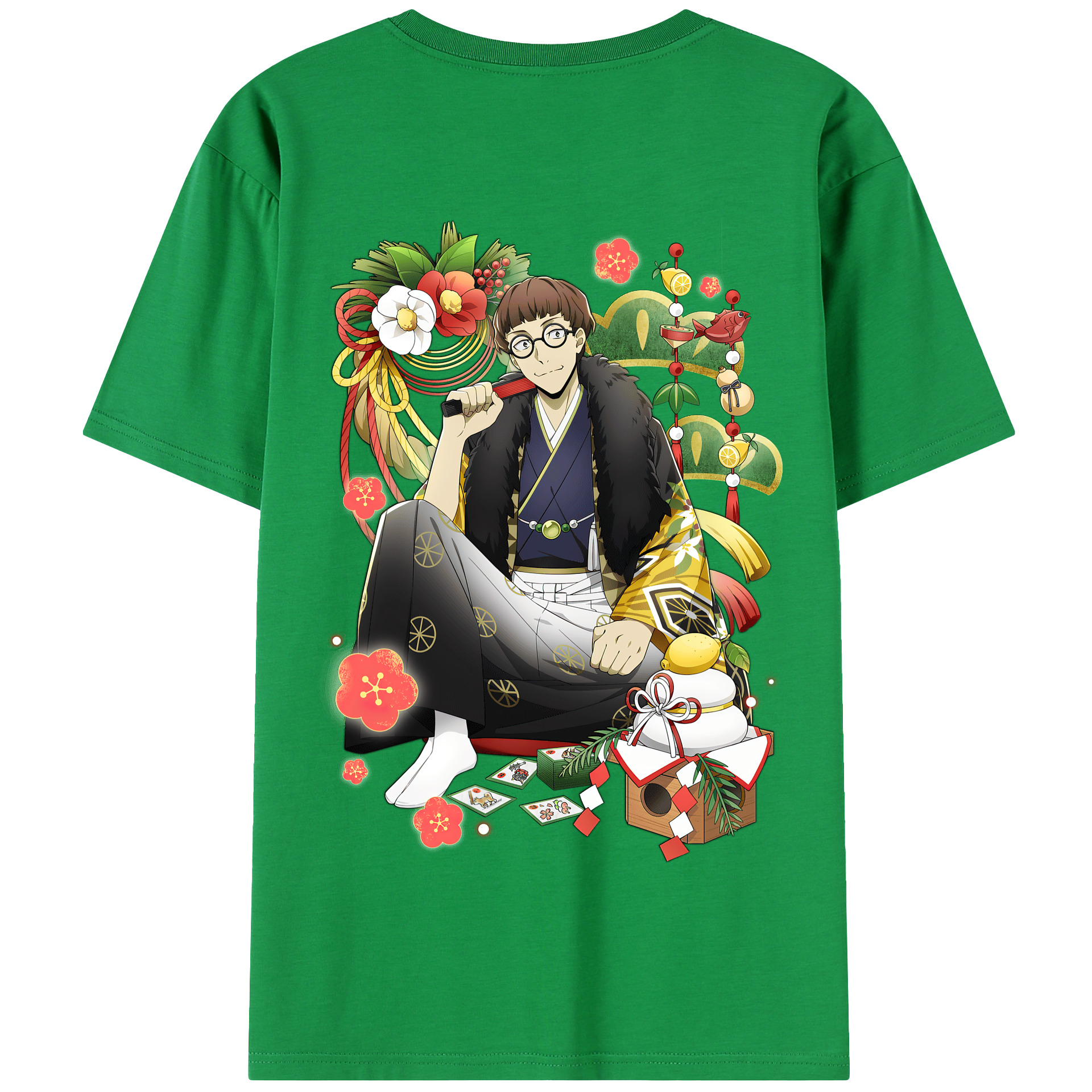 （画像用） 文豪ストレイドッグス Bungo Stray Dogs 綿100％半袖Tシャツ（背面プリント）