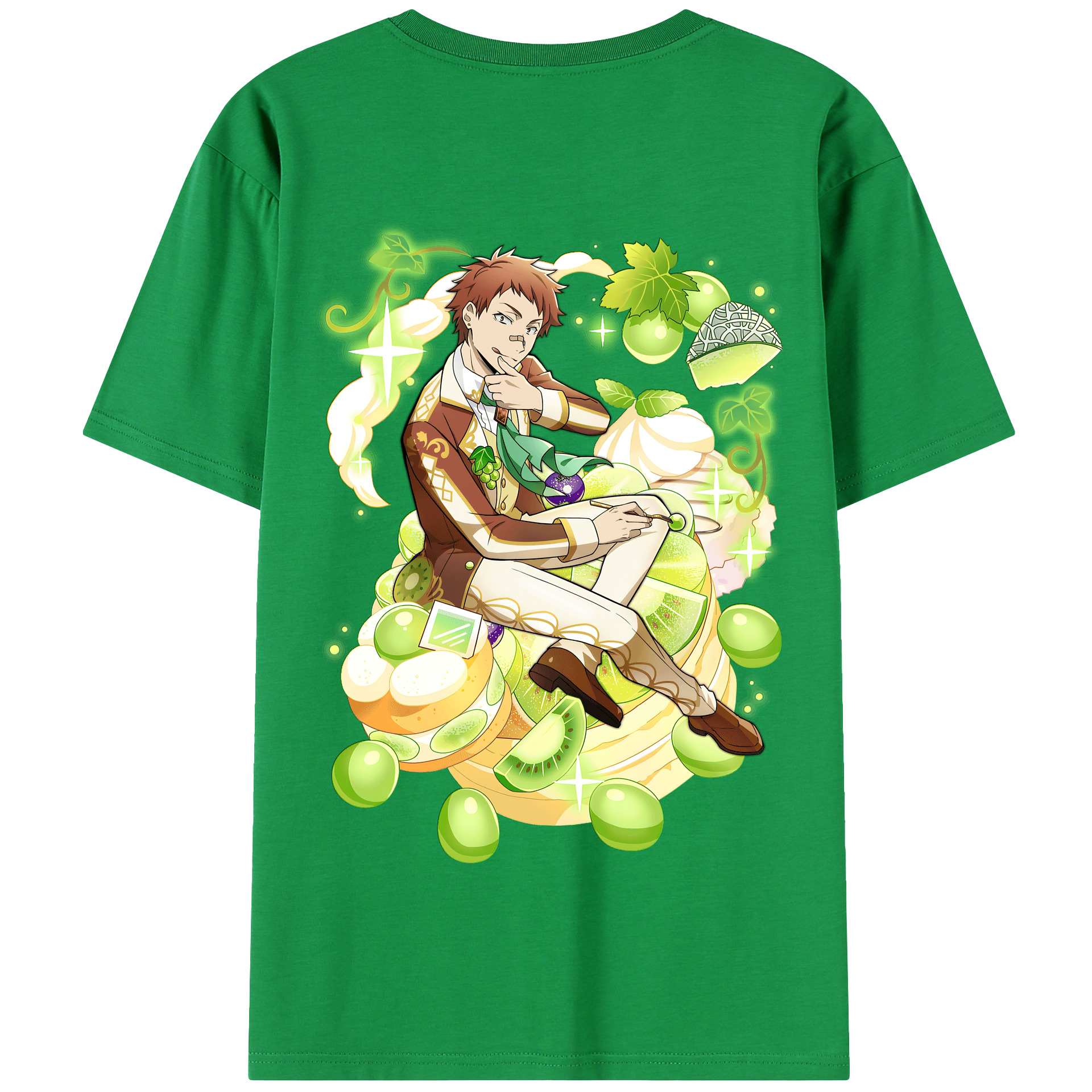 （画像用） 文豪ストレイドッグス Bungo Stray Dogs 綿100％半袖Tシャツ（背面プリント）