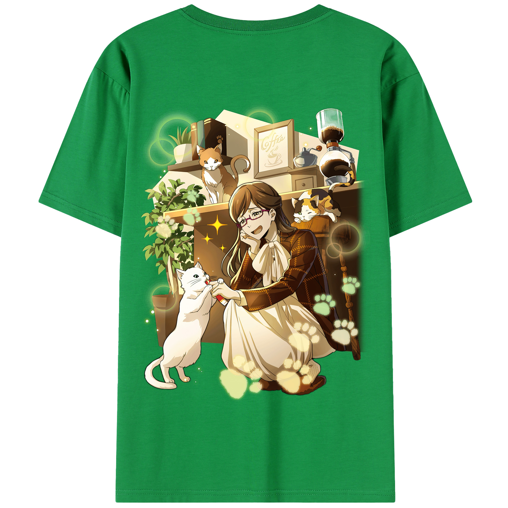 （画像用） 文豪ストレイドッグス Bungo Stray Dogs 綿100％半袖Tシャツ（背面プリント）