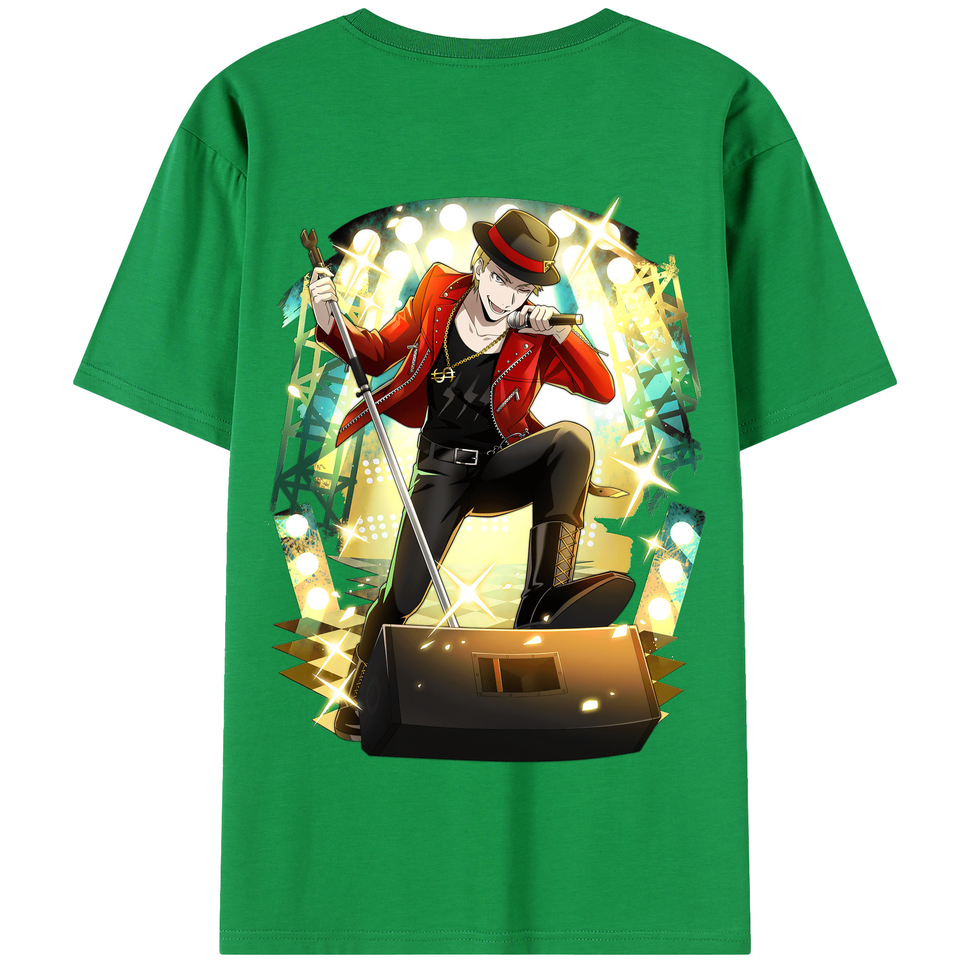（画像用） 文豪ストレイドッグス Bungo Stray Dogs 綿100％半袖Tシャツ（背面プリント）