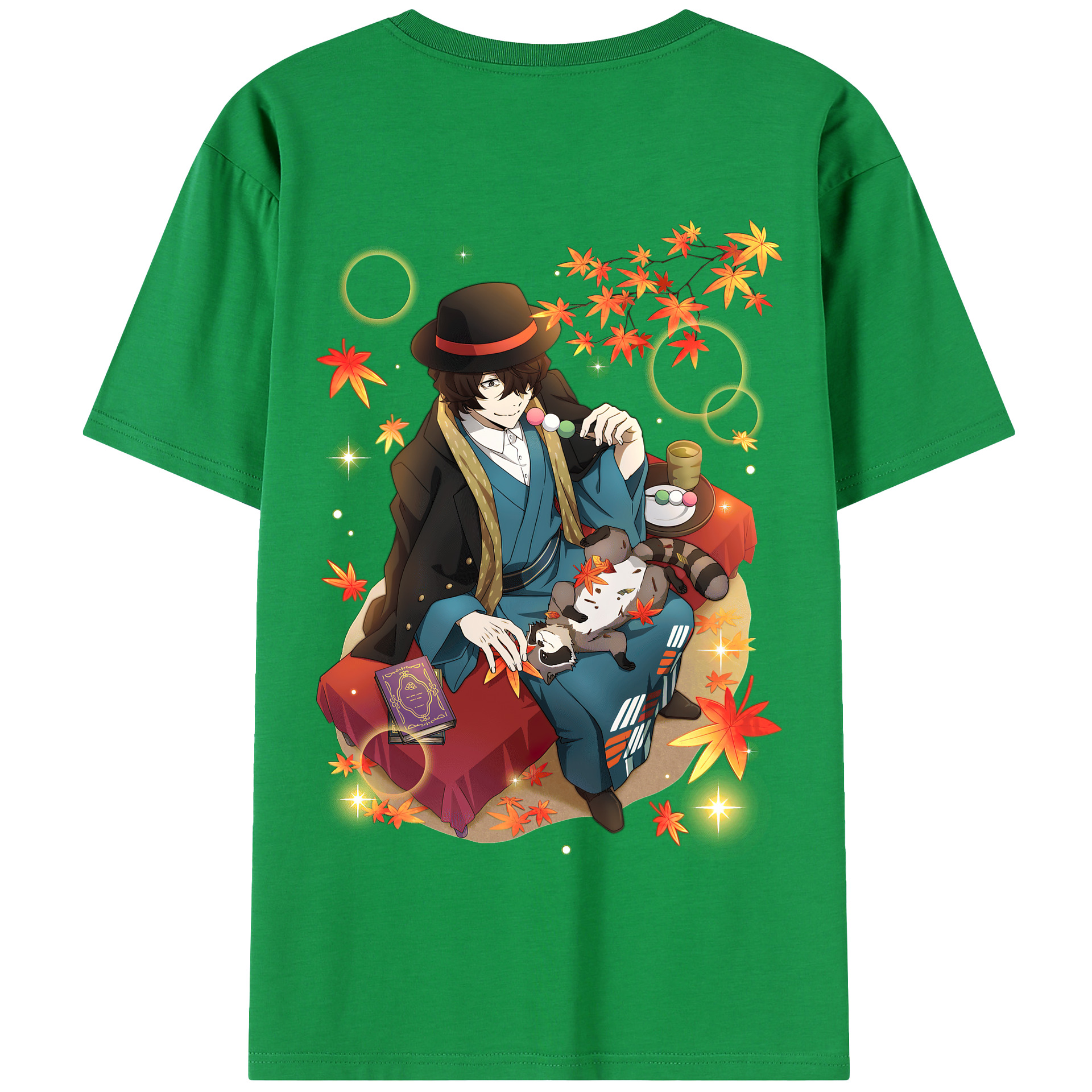 （画像用） 文豪ストレイドッグス Bungo Stray Dogs 綿100％半袖Tシャツ（背面プリント）