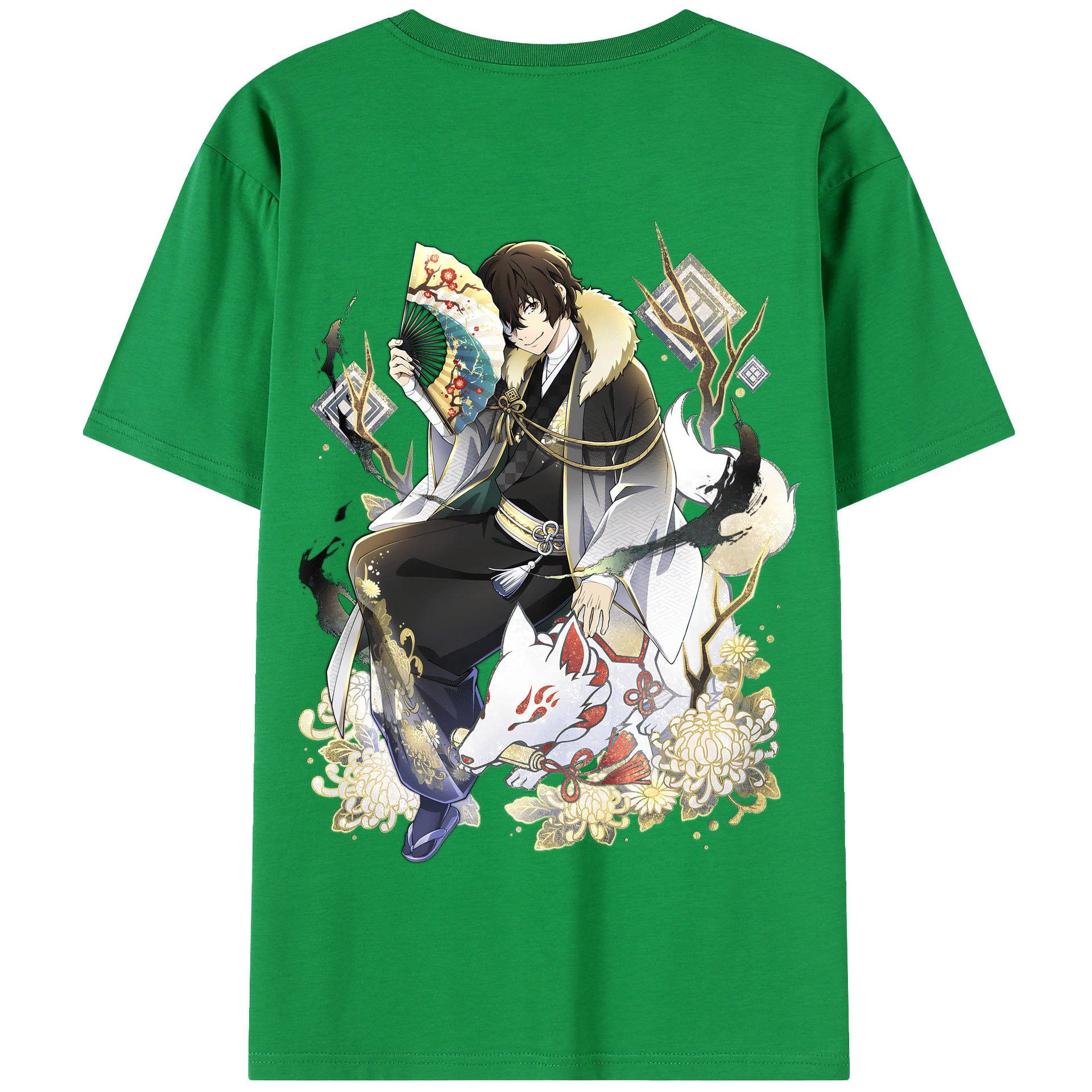 （画像用） 文豪ストレイドッグス Bungo Stray Dogs 綿100％半袖Tシャツ（背面プリント）