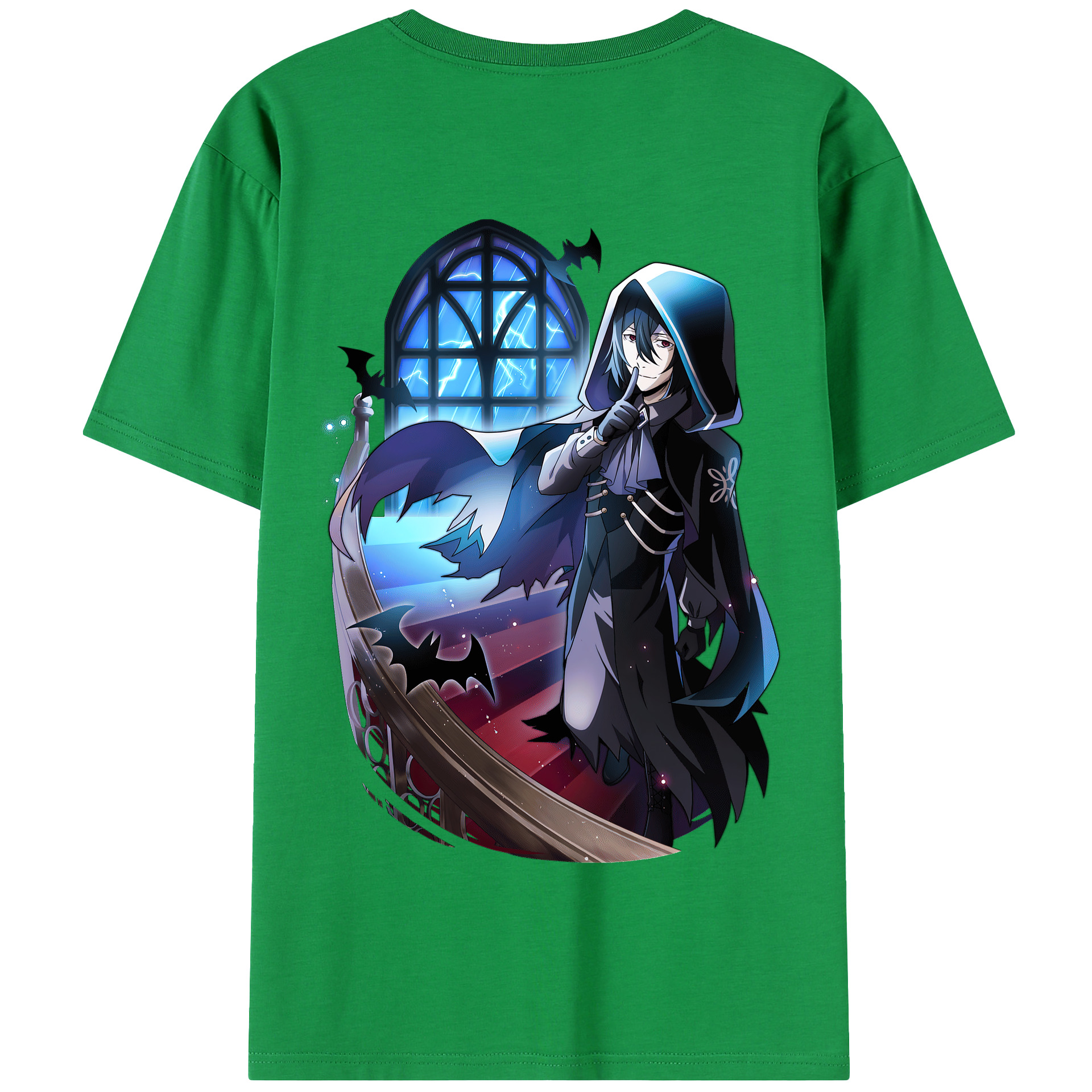 （画像用） 文豪ストレイドッグス Bungo Stray Dogs 綿100％半袖Tシャツ（背面プリント）
