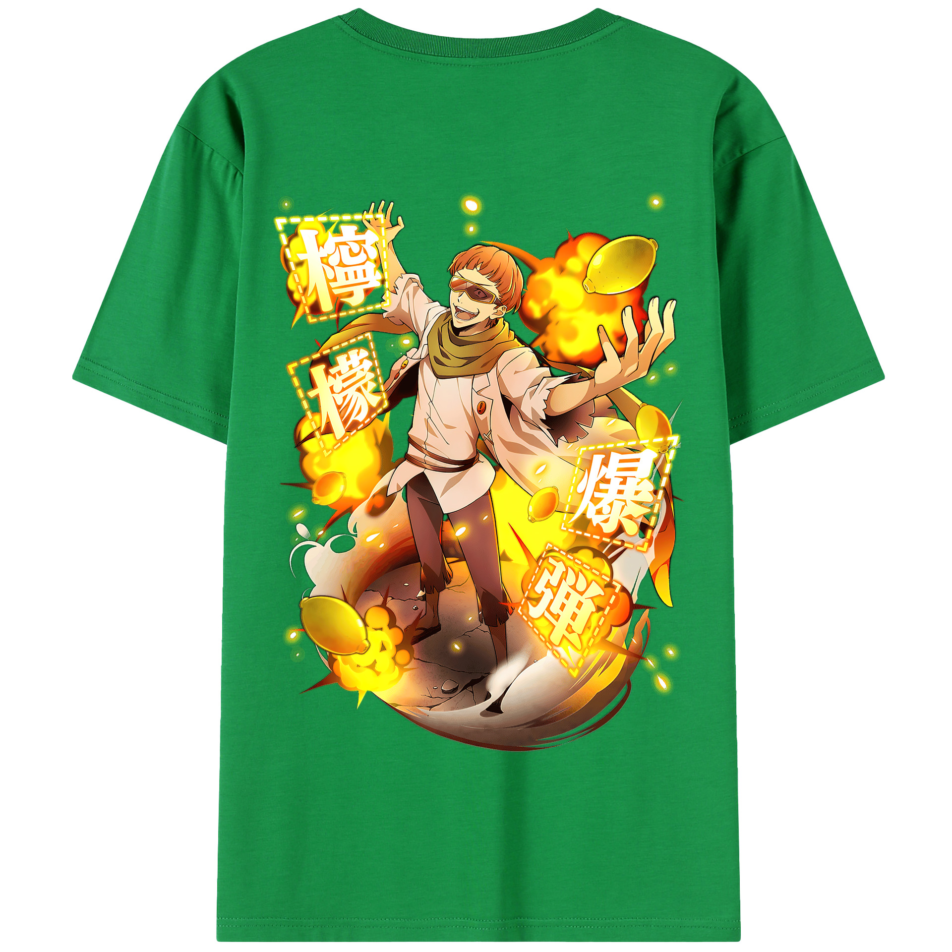 （画像用） 文豪ストレイドッグス Bungo Stray Dogs 綿100％半袖Tシャツ（背面プリント）