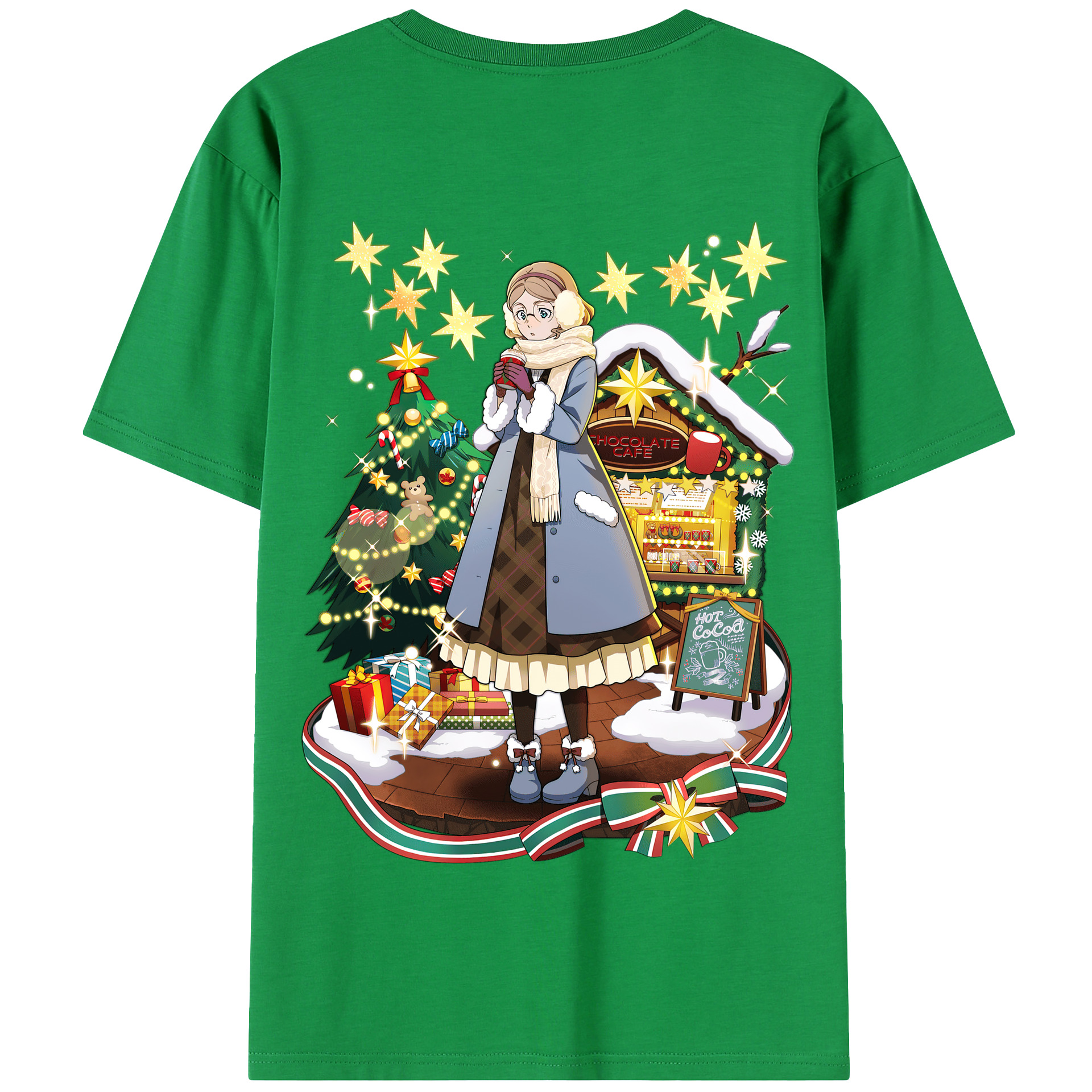 （画像用） 文豪ストレイドッグス Bungo Stray Dogs 綿100％半袖Tシャツ（背面プリント）