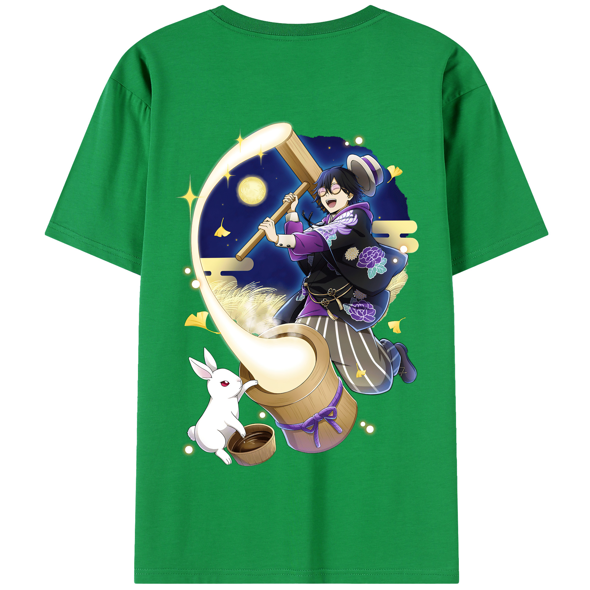 （画像用） 文豪ストレイドッグス Bungo Stray Dogs 綿100％半袖Tシャツ（背面プリント）