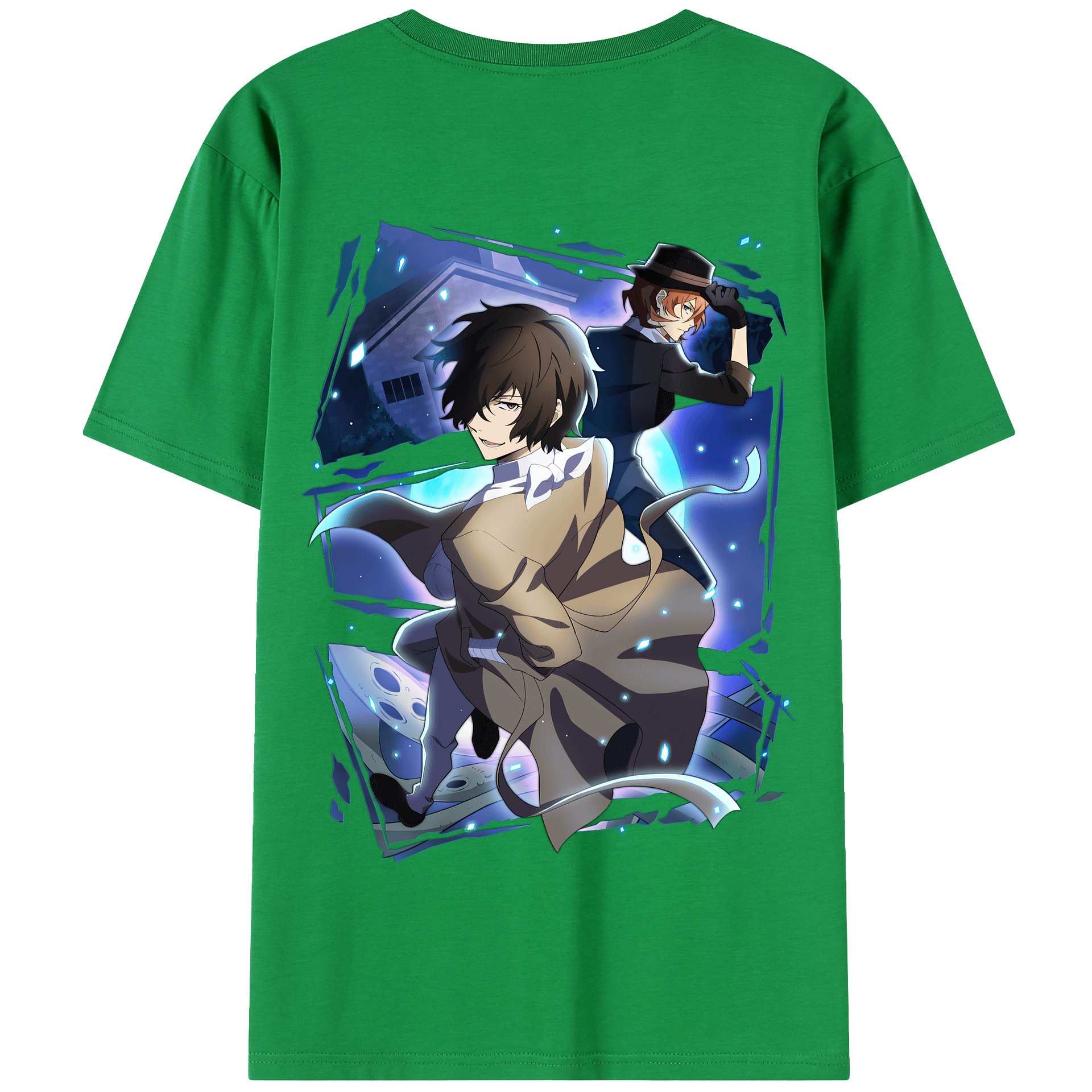 （画像用） 文豪ストレイドッグス Bungo Stray Dogs 綿100％半袖Tシャツ（背面プリント）