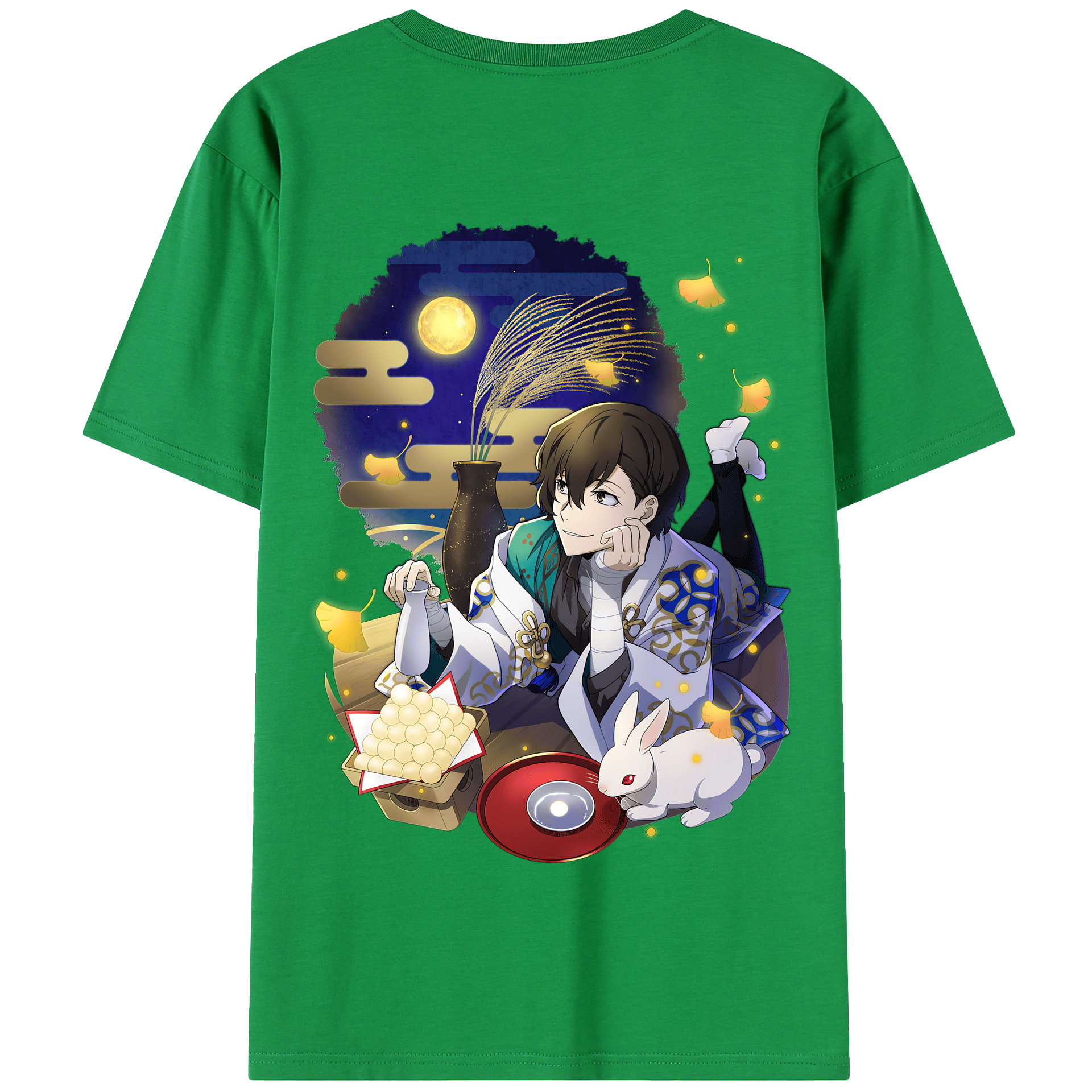 （画像用） 文豪ストレイドッグス Bungo Stray Dogs 綿100％半袖Tシャツ（背面プリント）