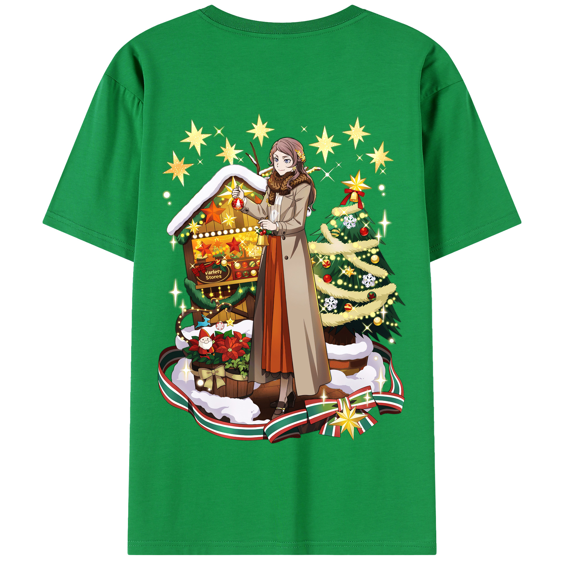 （画像用） 文豪ストレイドッグス Bungo Stray Dogs 綿100％半袖Tシャツ（背面プリント）