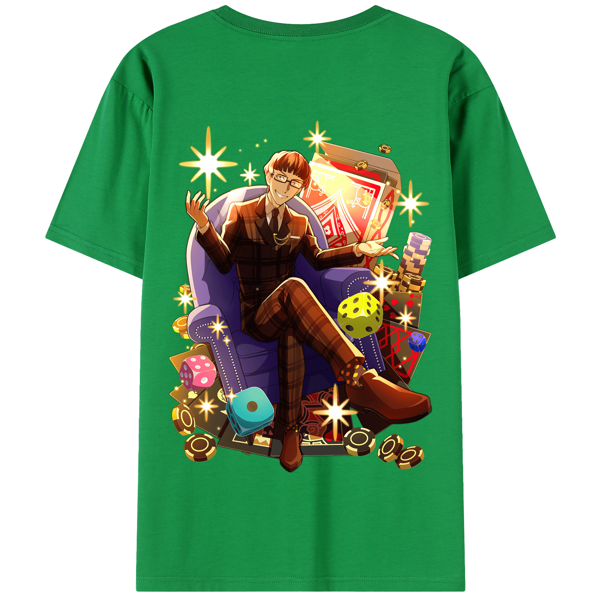 （画像用） 文豪ストレイドッグス Bungo Stray Dogs 綿100％半袖Tシャツ（背面プリント）