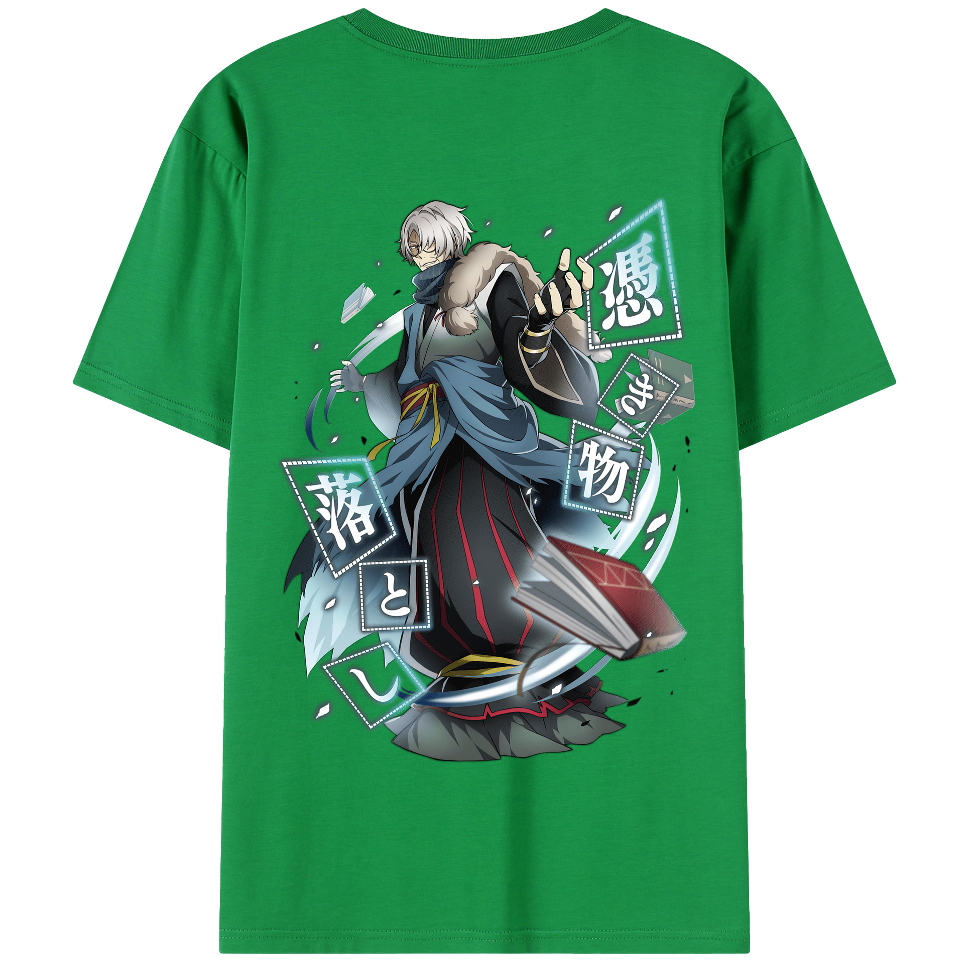 （画像用） 文豪ストレイドッグス Bungo Stray Dogs 綿100％半袖Tシャツ（背面プリント）