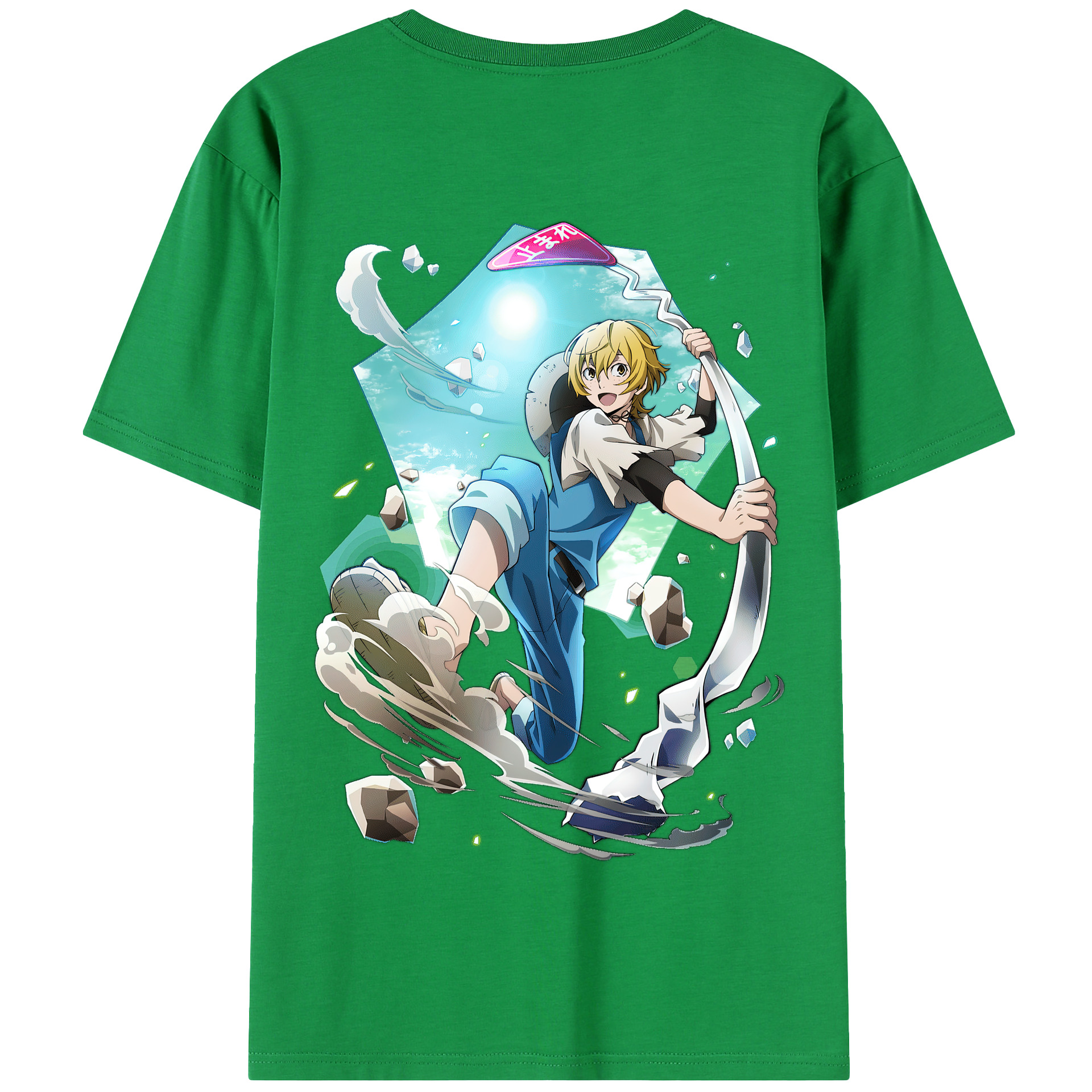 （画像用） 文豪ストレイドッグス Bungo Stray Dogs 綿100％半袖Tシャツ（背面プリント）