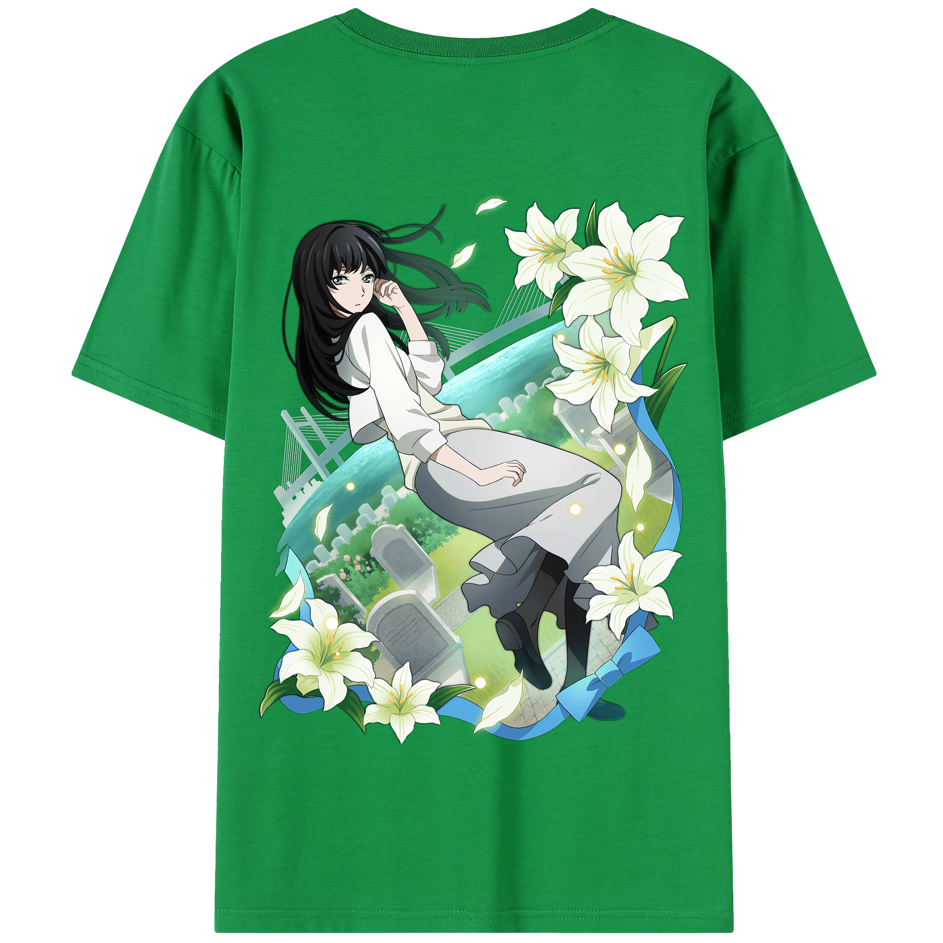 （画像用） 文豪ストレイドッグス Bungo Stray Dogs 綿100％半袖Tシャツ（背面プリント）