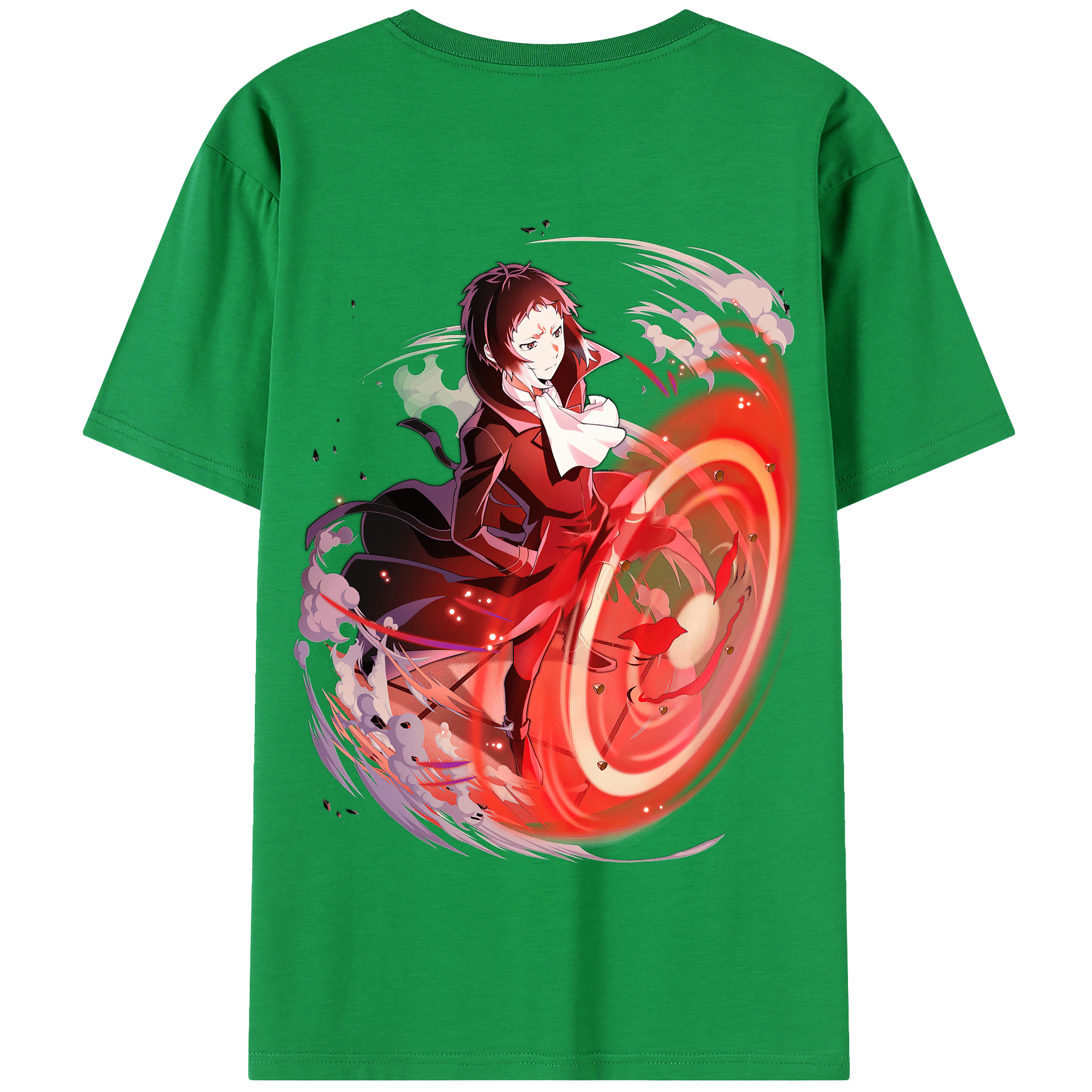 （画像用） 文豪ストレイドッグス Bungo Stray Dogs 綿100％半袖Tシャツ（背面プリント）